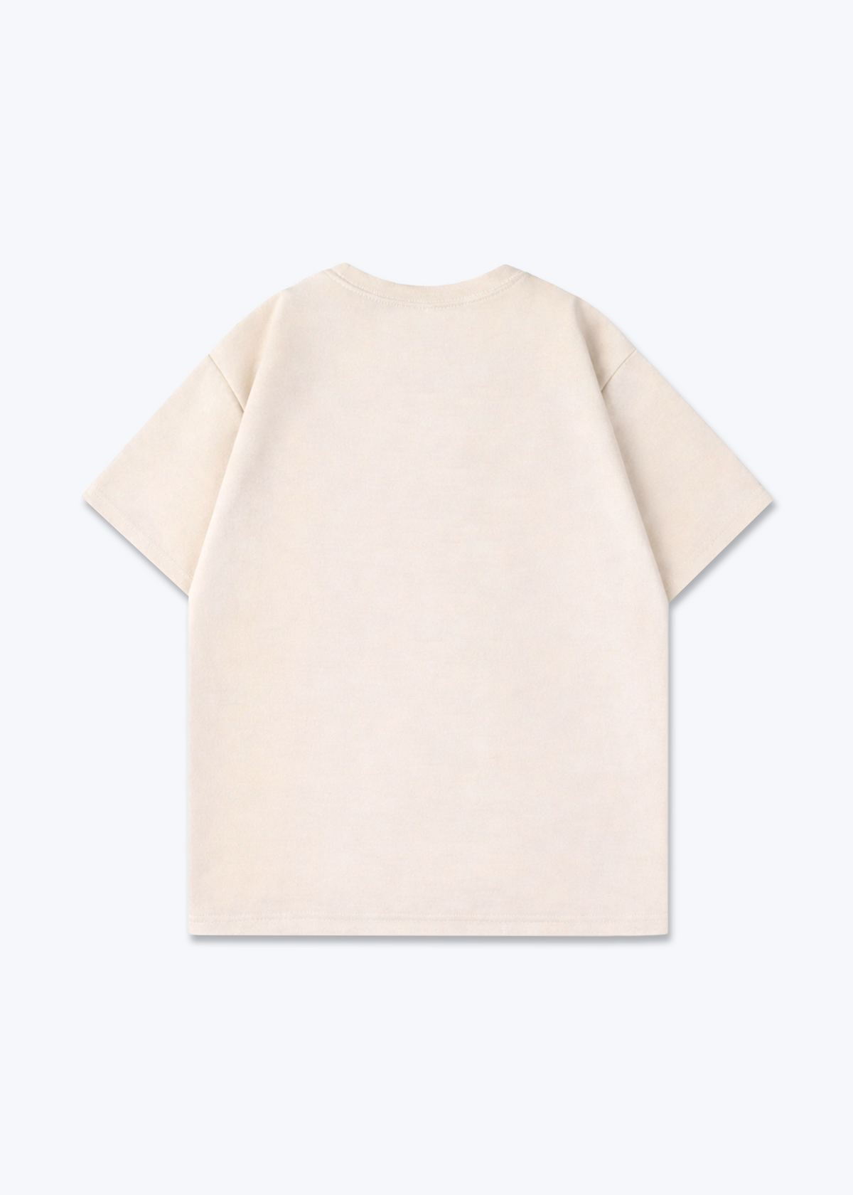 CLEAN BLANK - Oversized Shirt - Beige Back Base