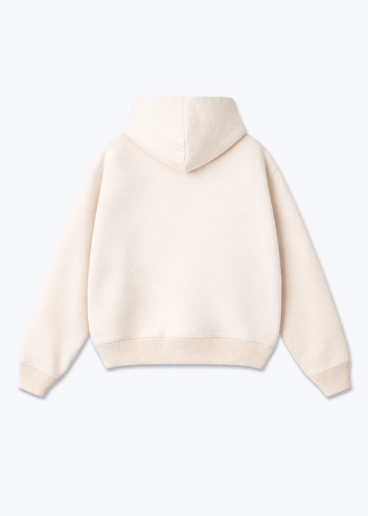 CLEAN BLANK - Oversized Hoodie - Beige Back Base