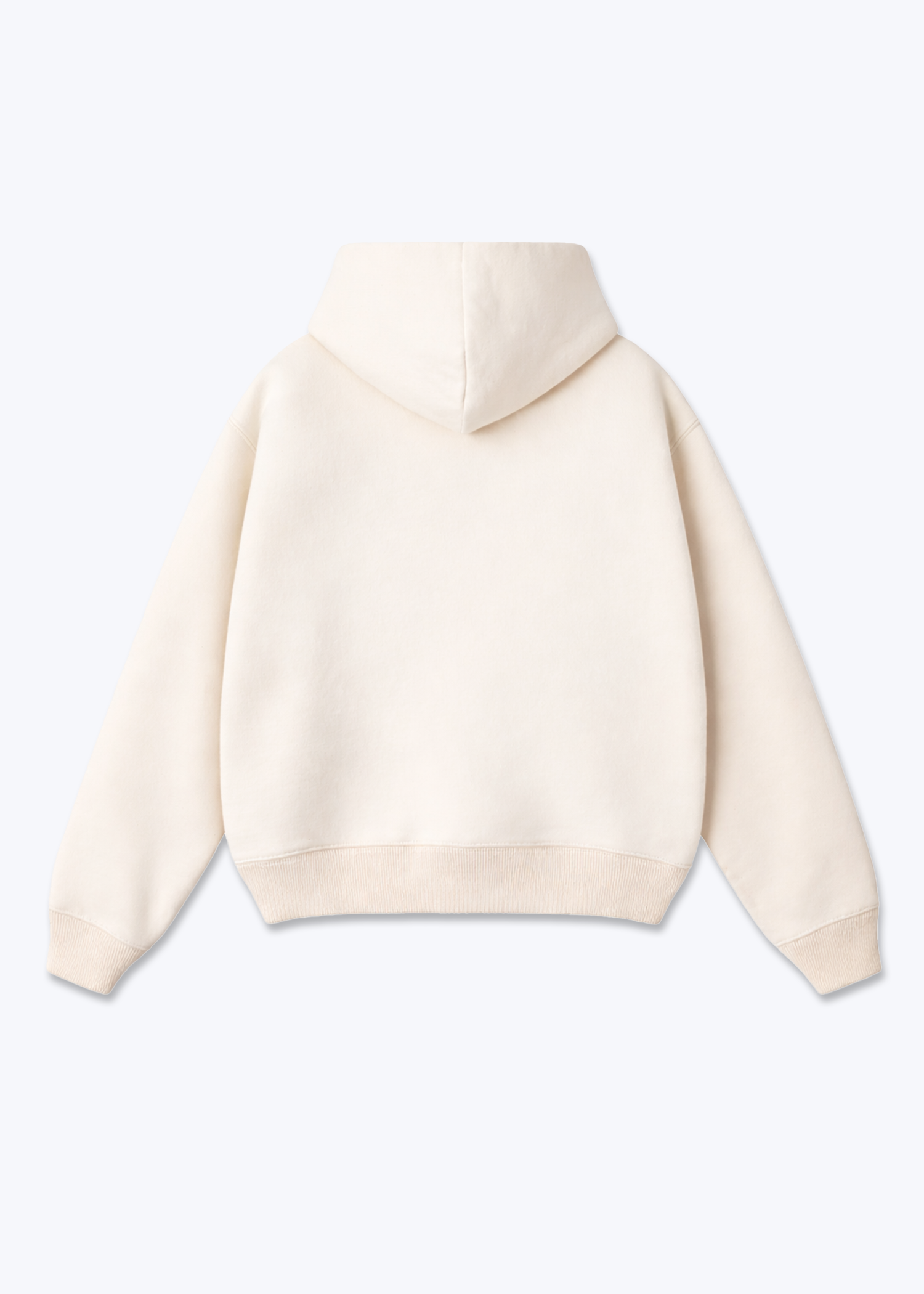 CLEAN BLANK - Zip Hoodie - Beige Back Base