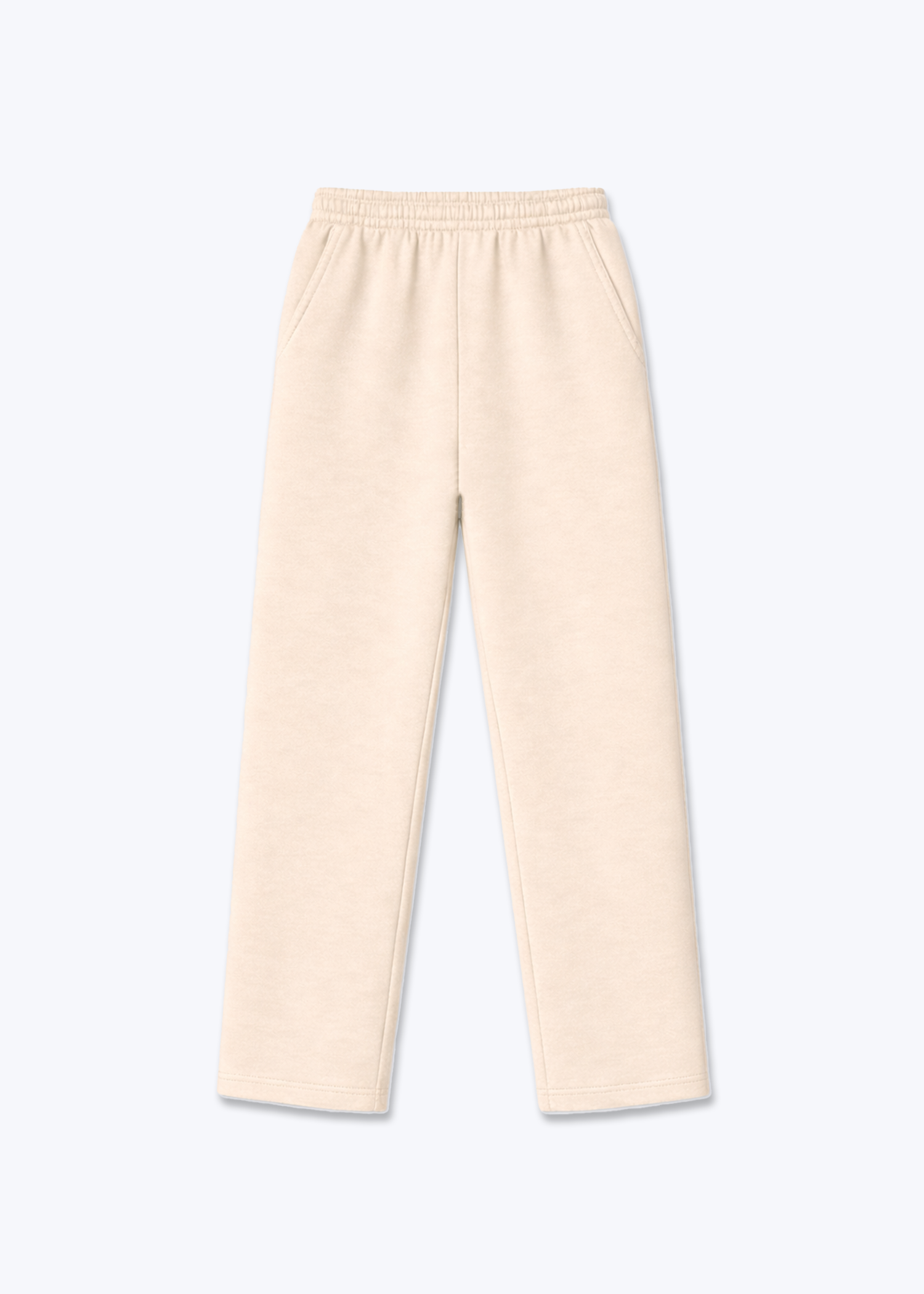CLEAN BLANK - Trackpants - Beige Front Base