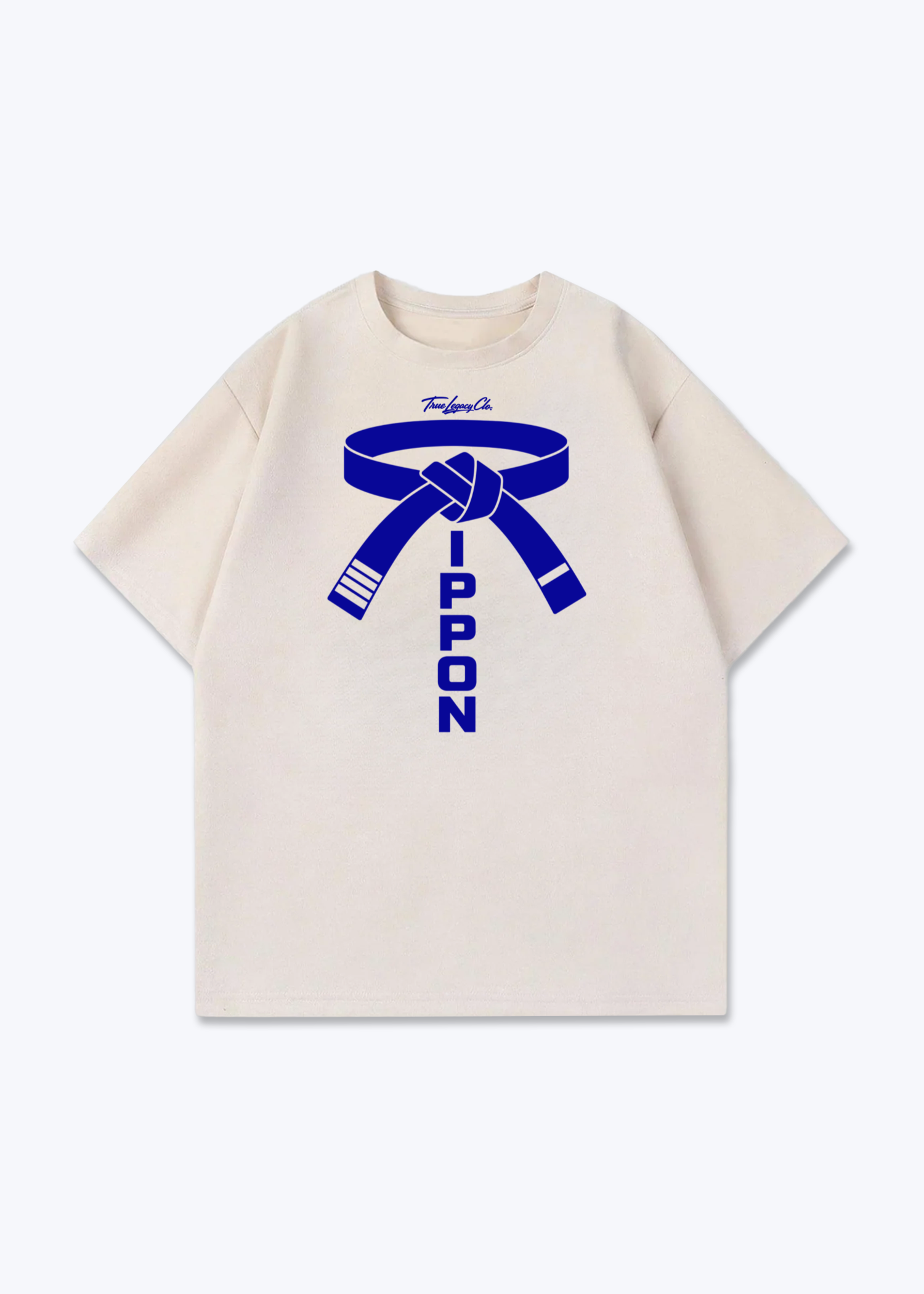 IPPON - Oversized Shirt - Beige Front (Designed)