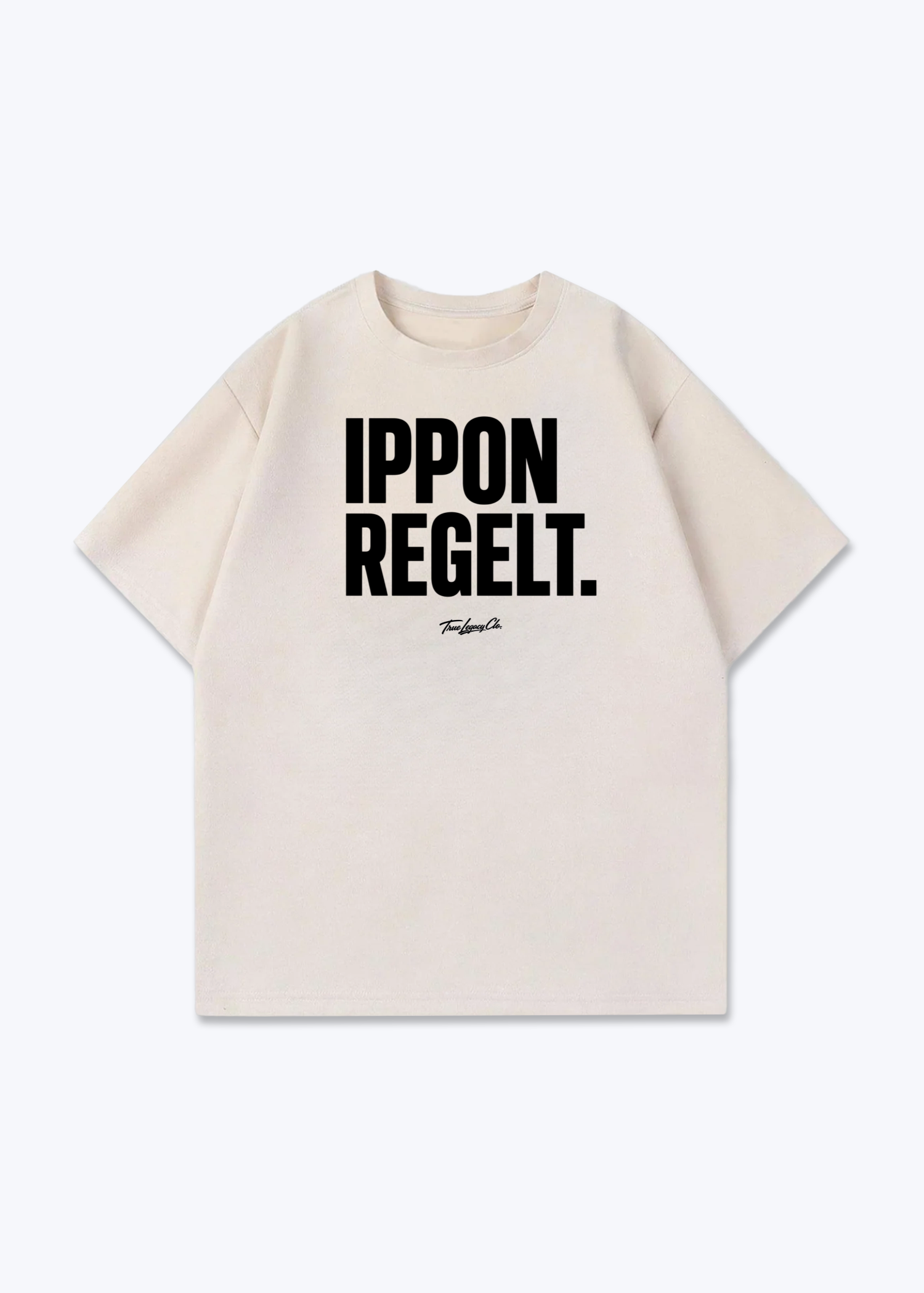 IPPON REGELT - Oversized Shirt - Beige Front (Designed)