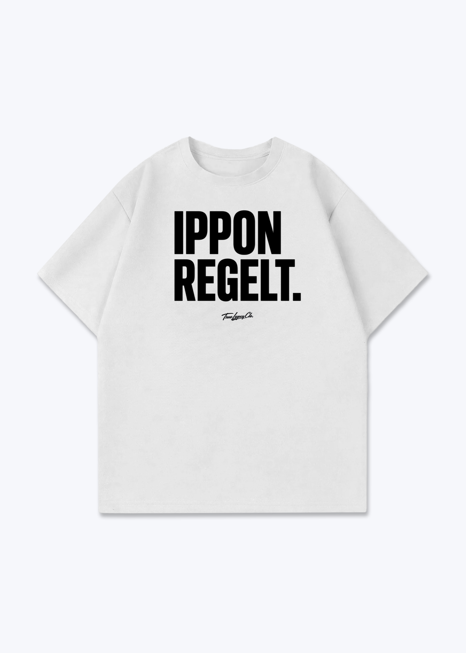 IPPON REGELT - Oversized Shirt - White Front (Designed)
