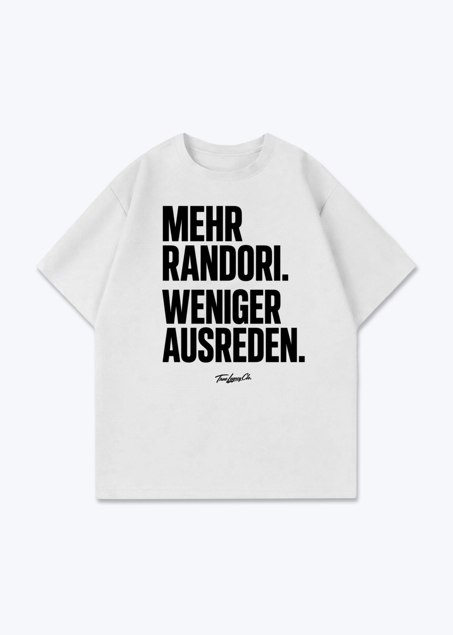 MEHR RANDORI - Oversized Shirt - White Front (Designed)
