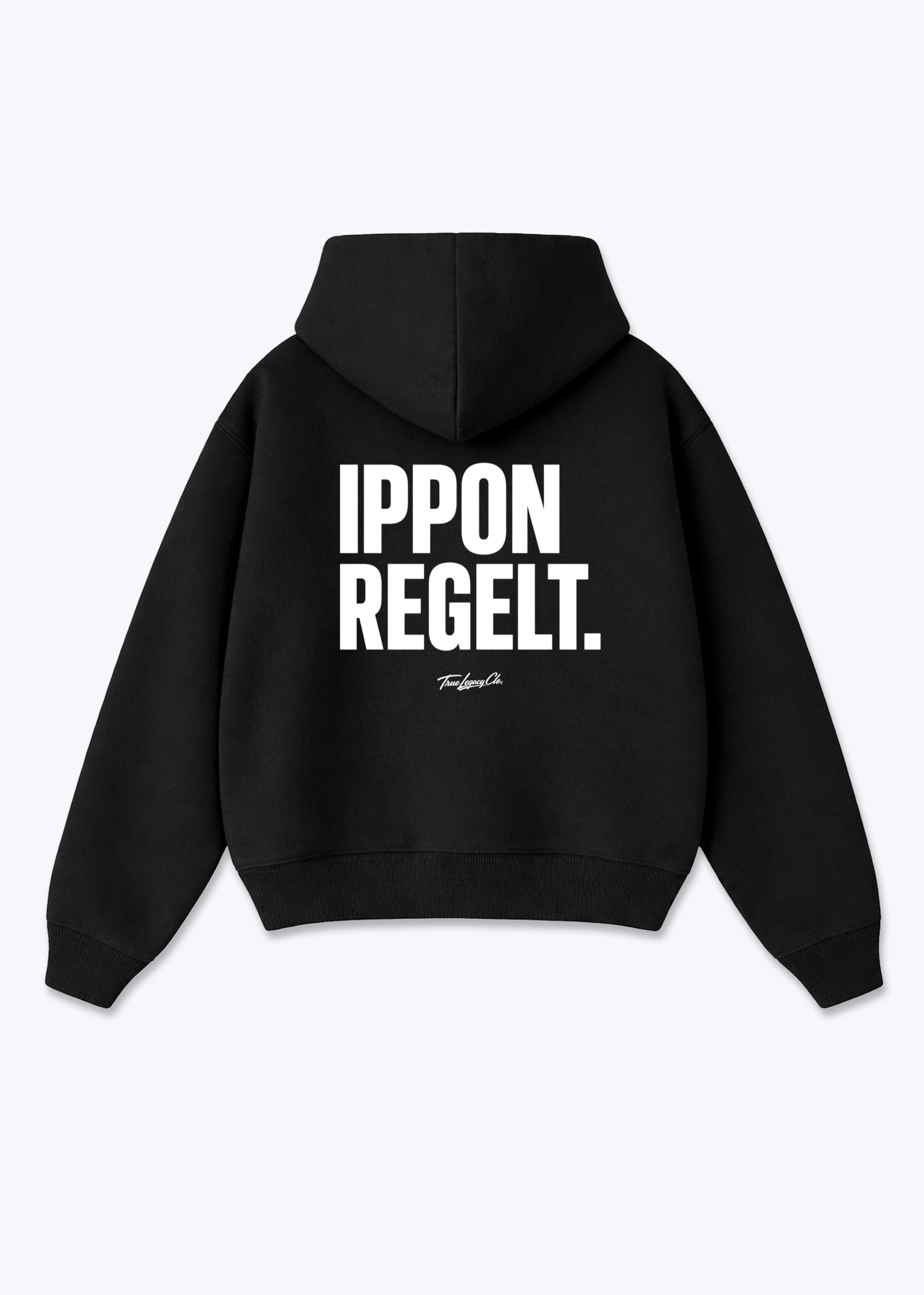 IPPON REGELT - Oversized Hoodie - Black Back (Designed)