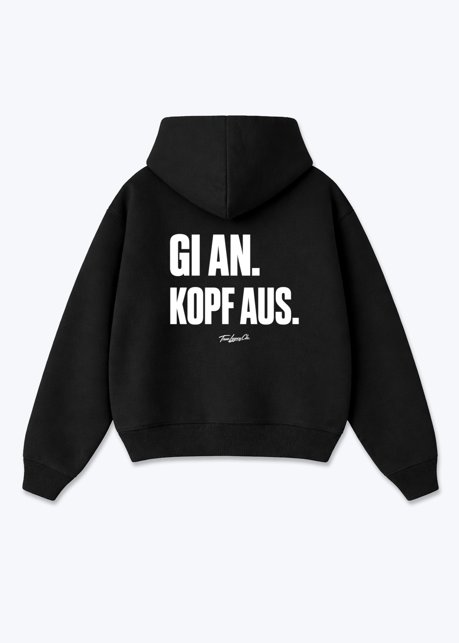 GI AN - Oversized Hoodie - Black Back (Designed)