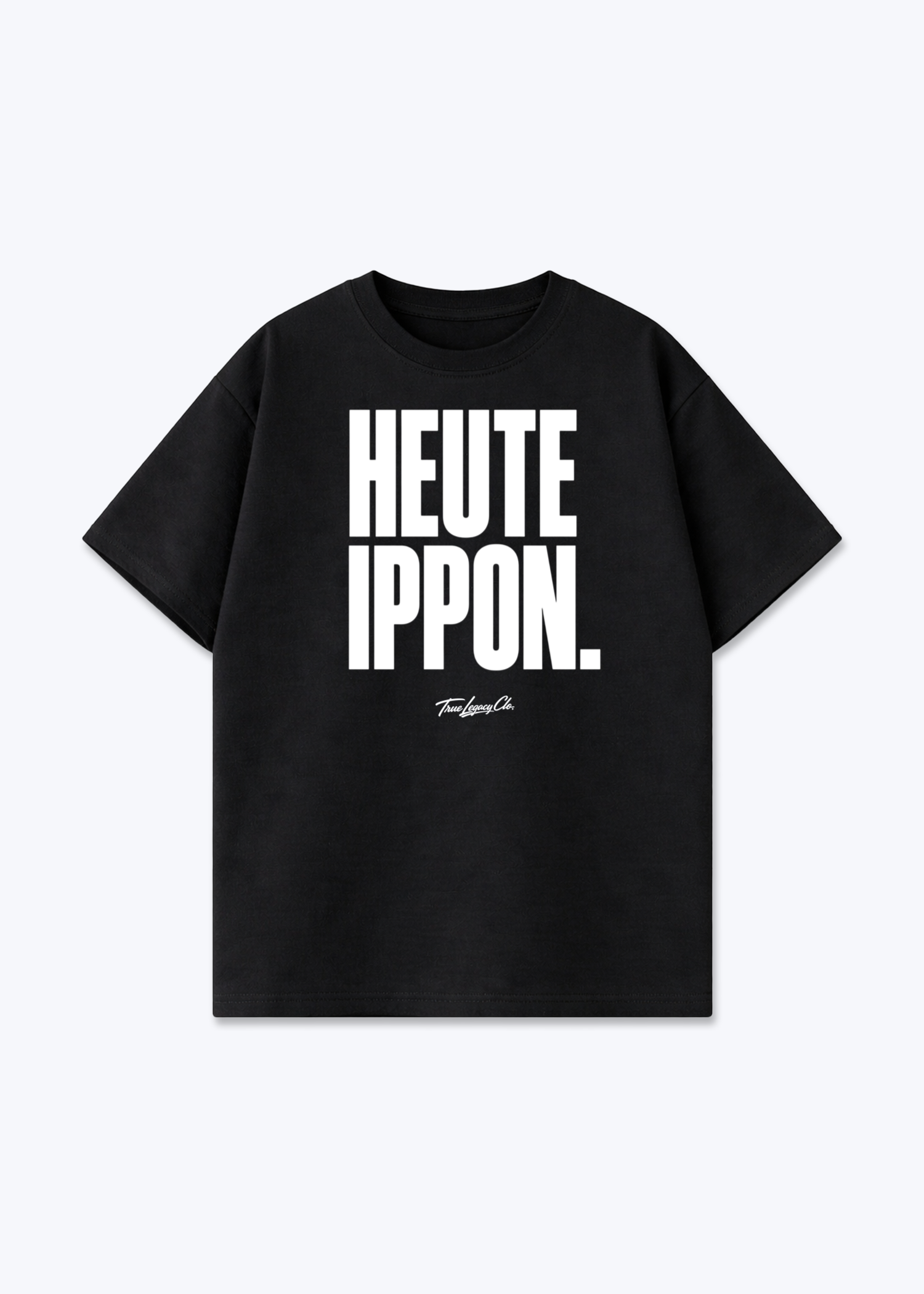 HEUTE IPPON - Oversized Shirt - Black Front (Designed)