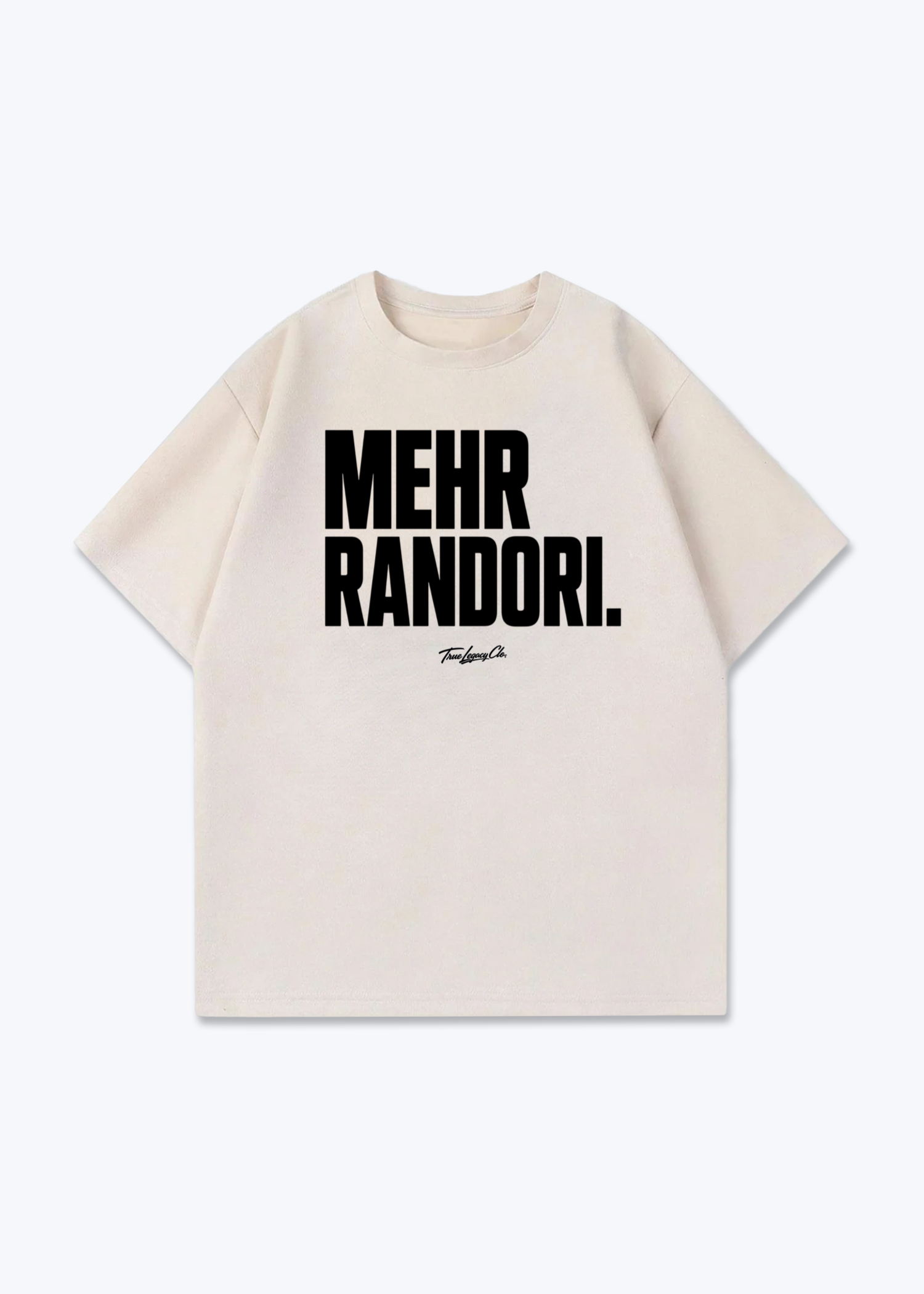 MEHR RANDORI - Oversized Shirt - Beige Front (Designed)