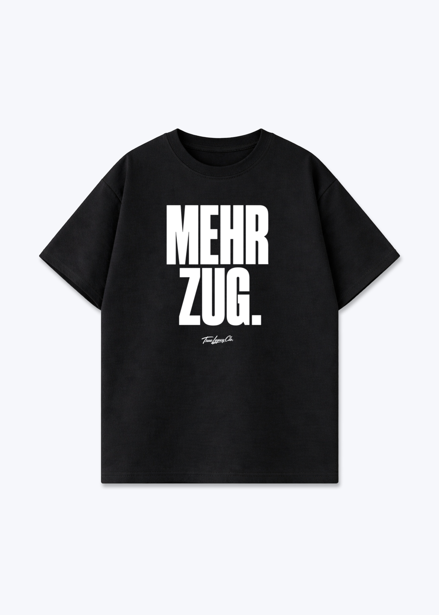 MEHR ZUG - Oversized Shirt - Black Front (Designed)