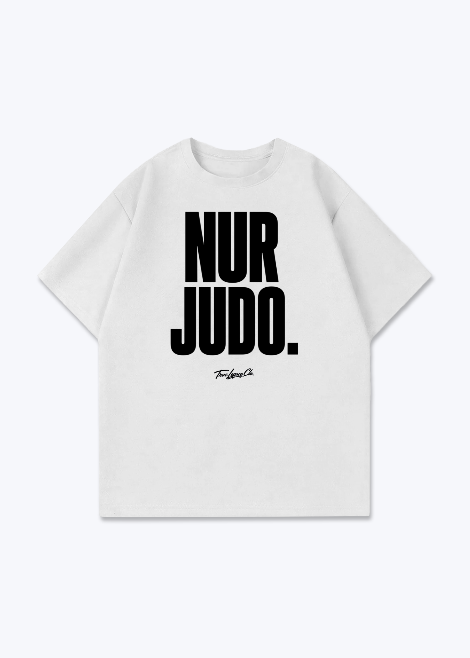 NUR JUDO - Oversized Shirt - White Front (Designed)