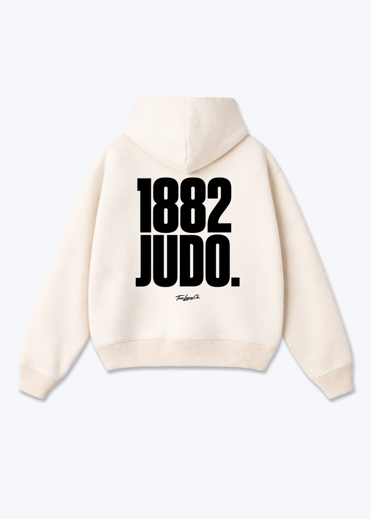 1882 JUDO - Oversized Hoodie - Beige Back (Designed)