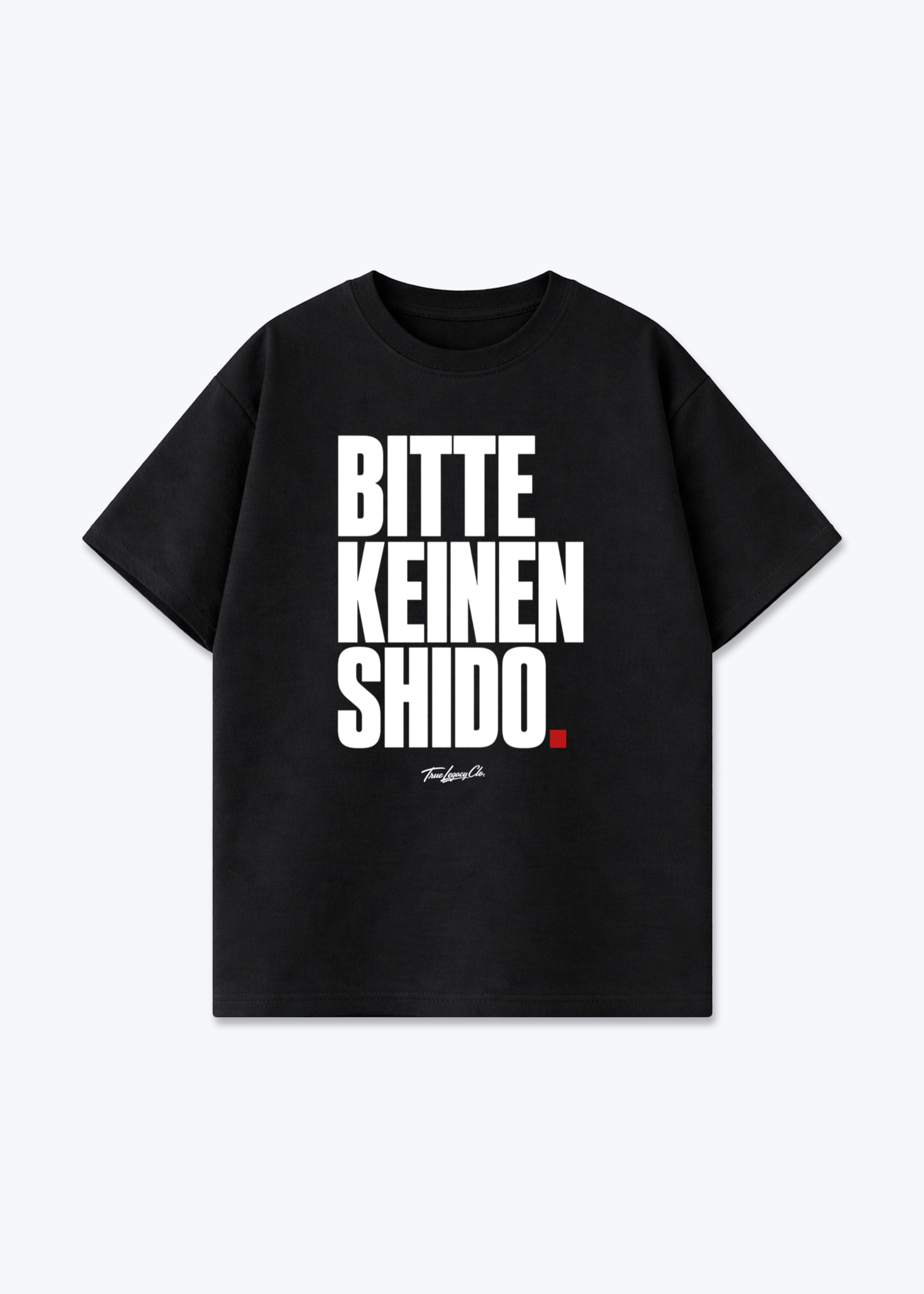 BITTE KEINEN SHIDO - Oversized Shirt - Black Front (Designed)
