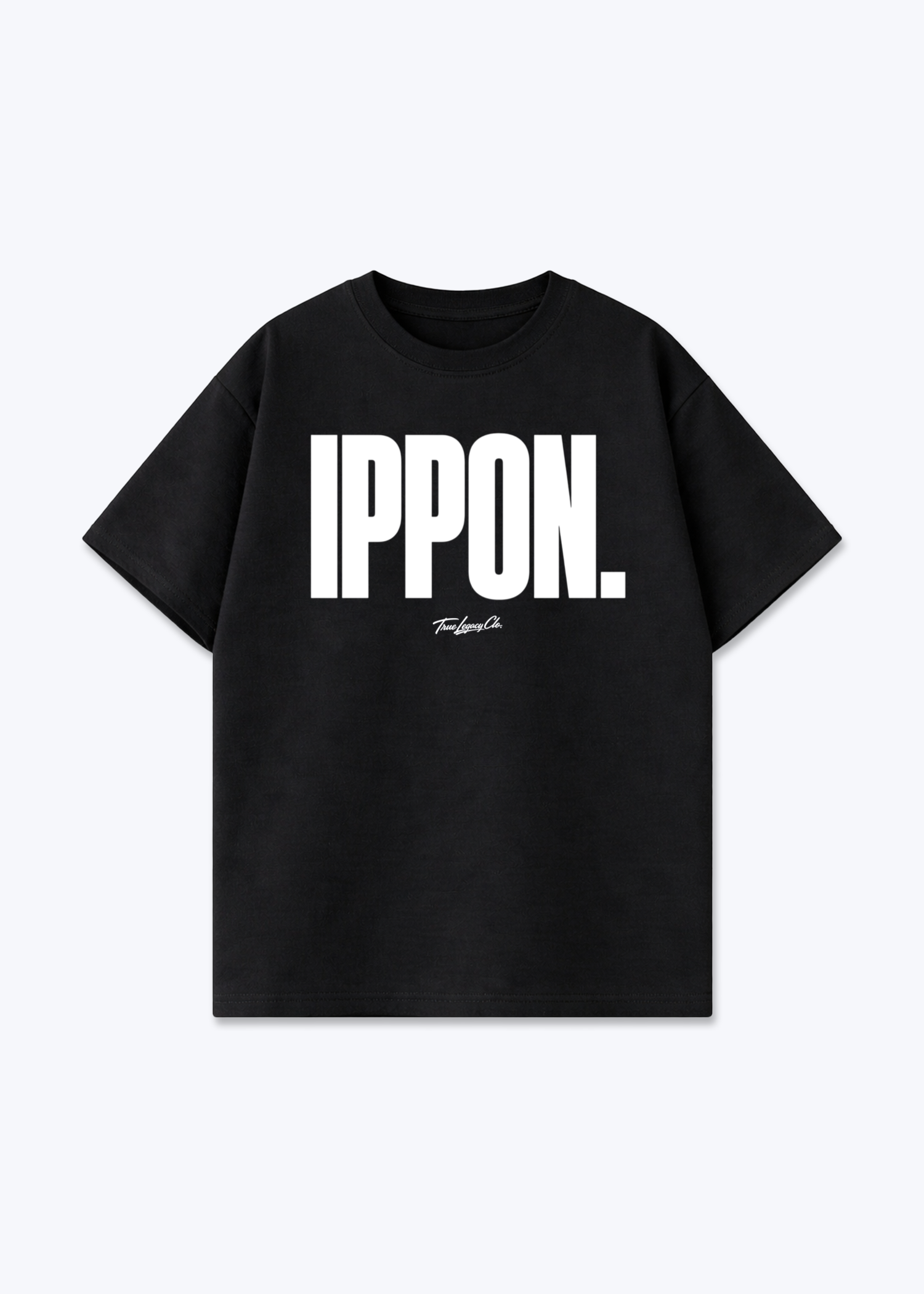 IPPON. - Oversized Shirt - Black Front (Designed)