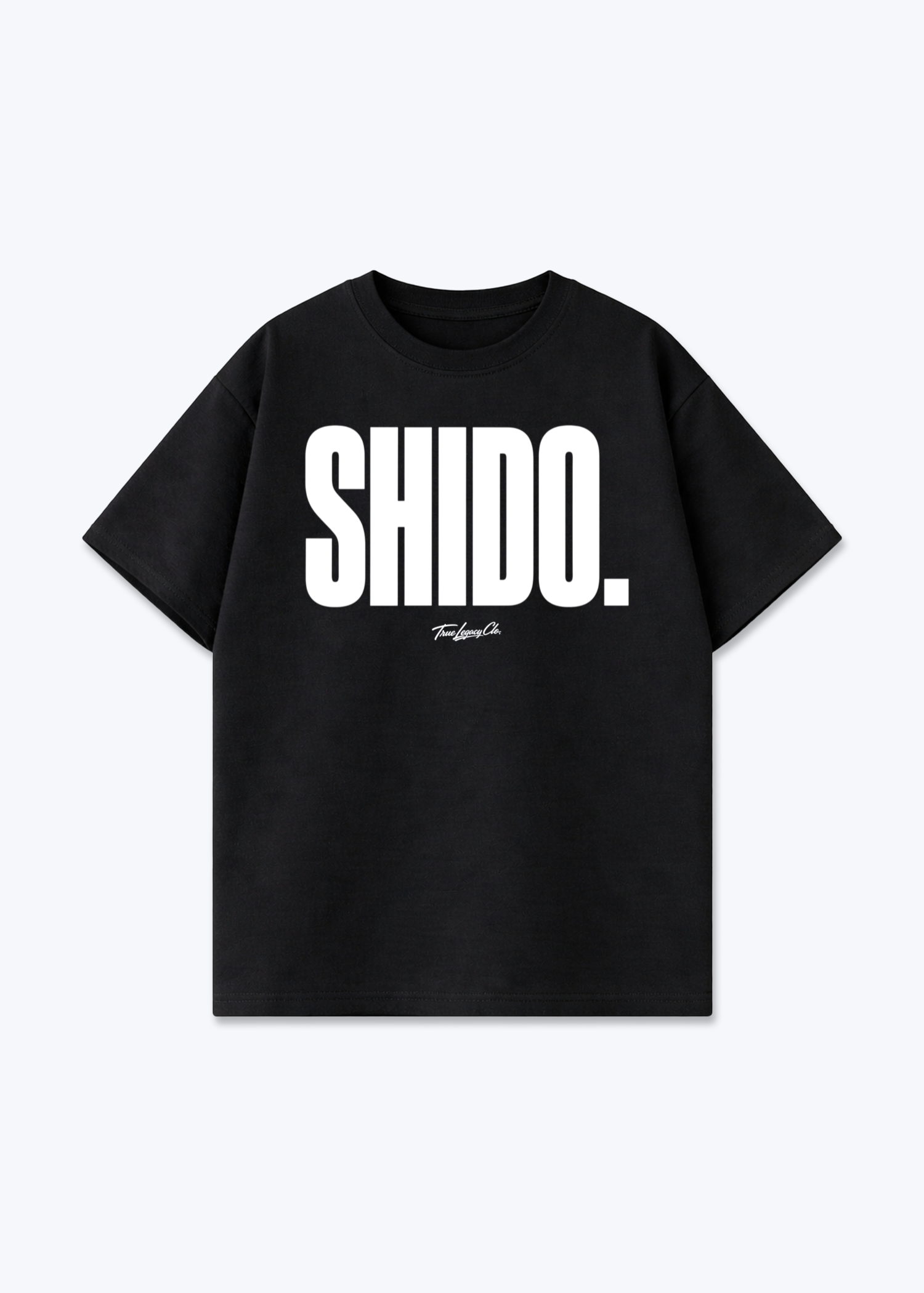 SHIDO. - Oversized Shirt - Black Front (Designed)