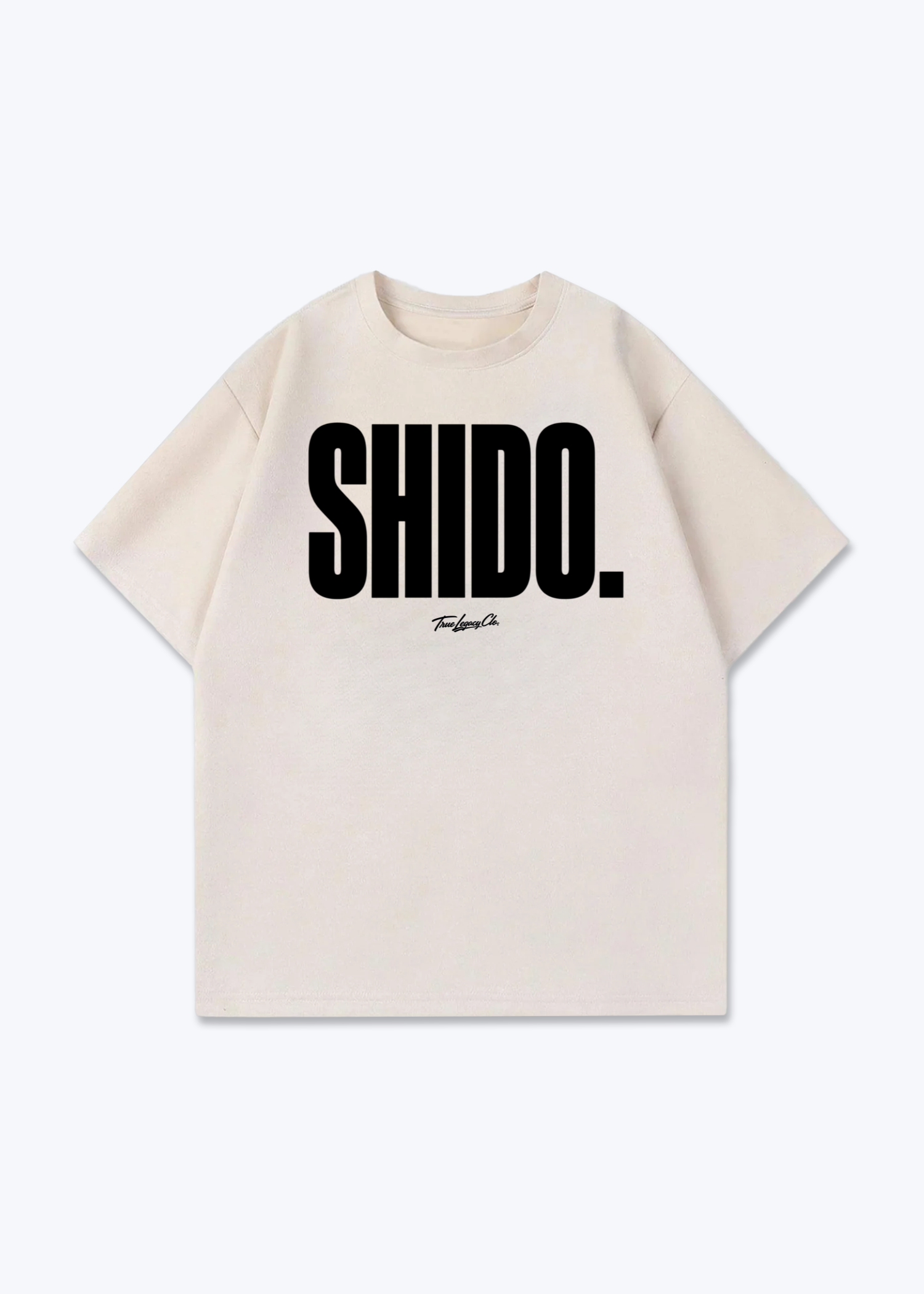 SHIDO. - Oversized Shirt - Beige Front (Designed)