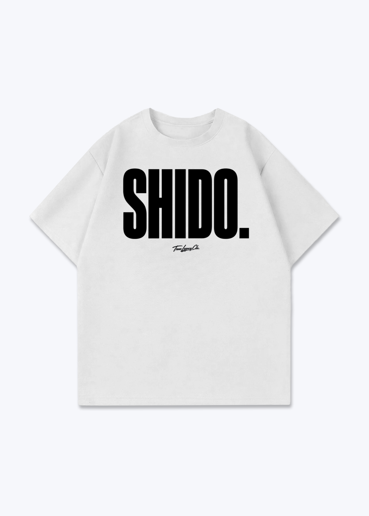 SHIDO. - Oversized Shirt - White Front (Designed)