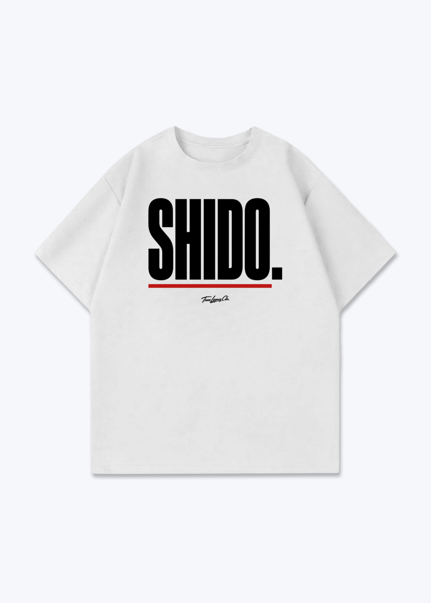 SHIDO. - Oversized Shirt - White Front (Designed)