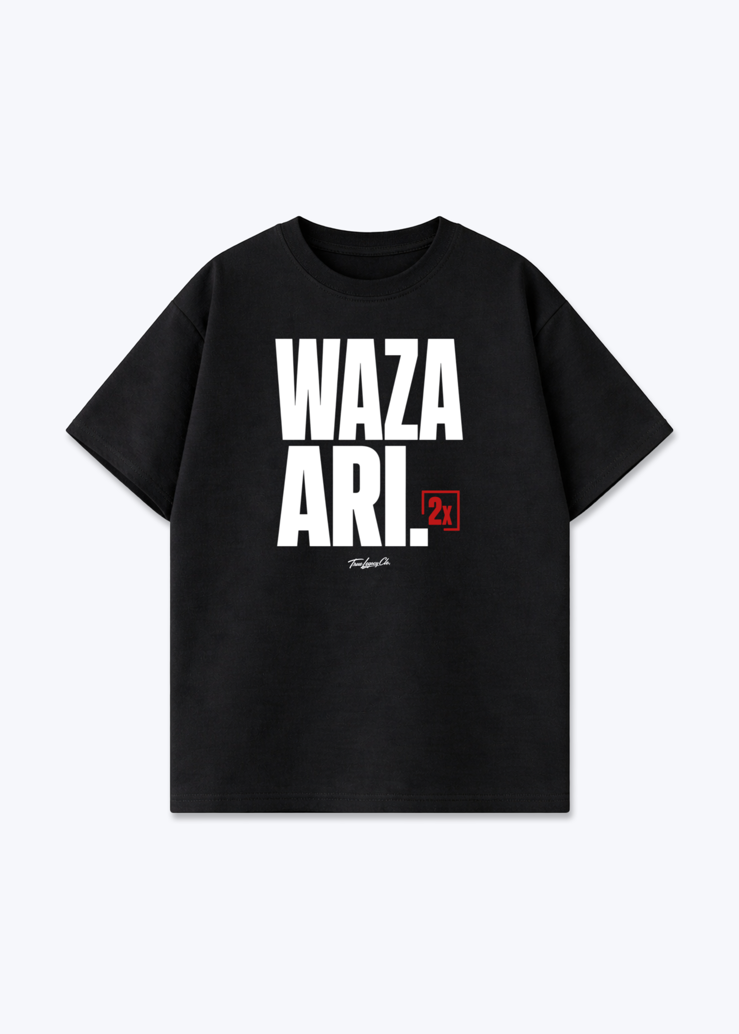 WAZA ARI 2X - Oversized Shirt - Black Front (Designed)