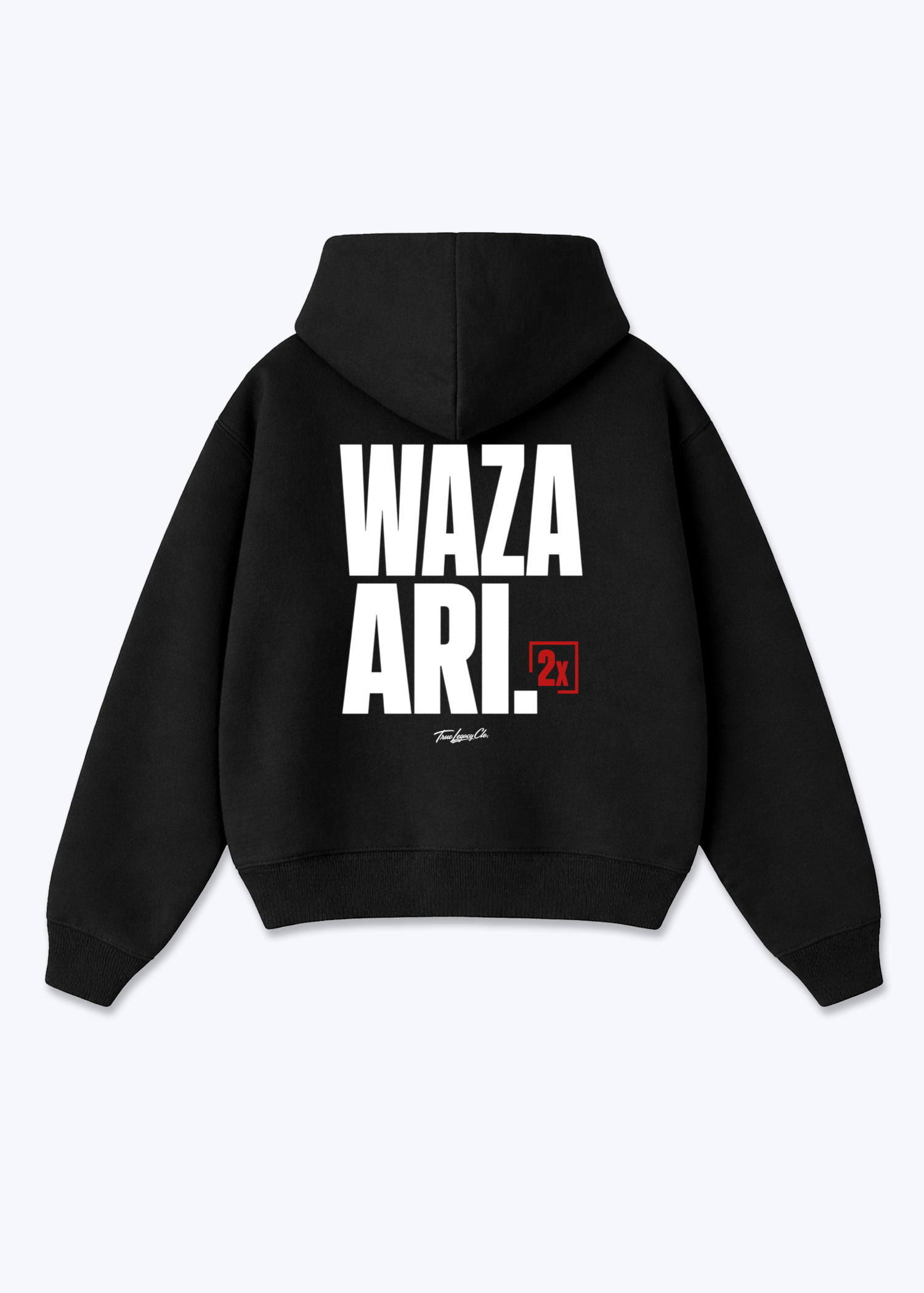 WAZA ARI 2X - Oversized Hoodie - Black Back (Designed)