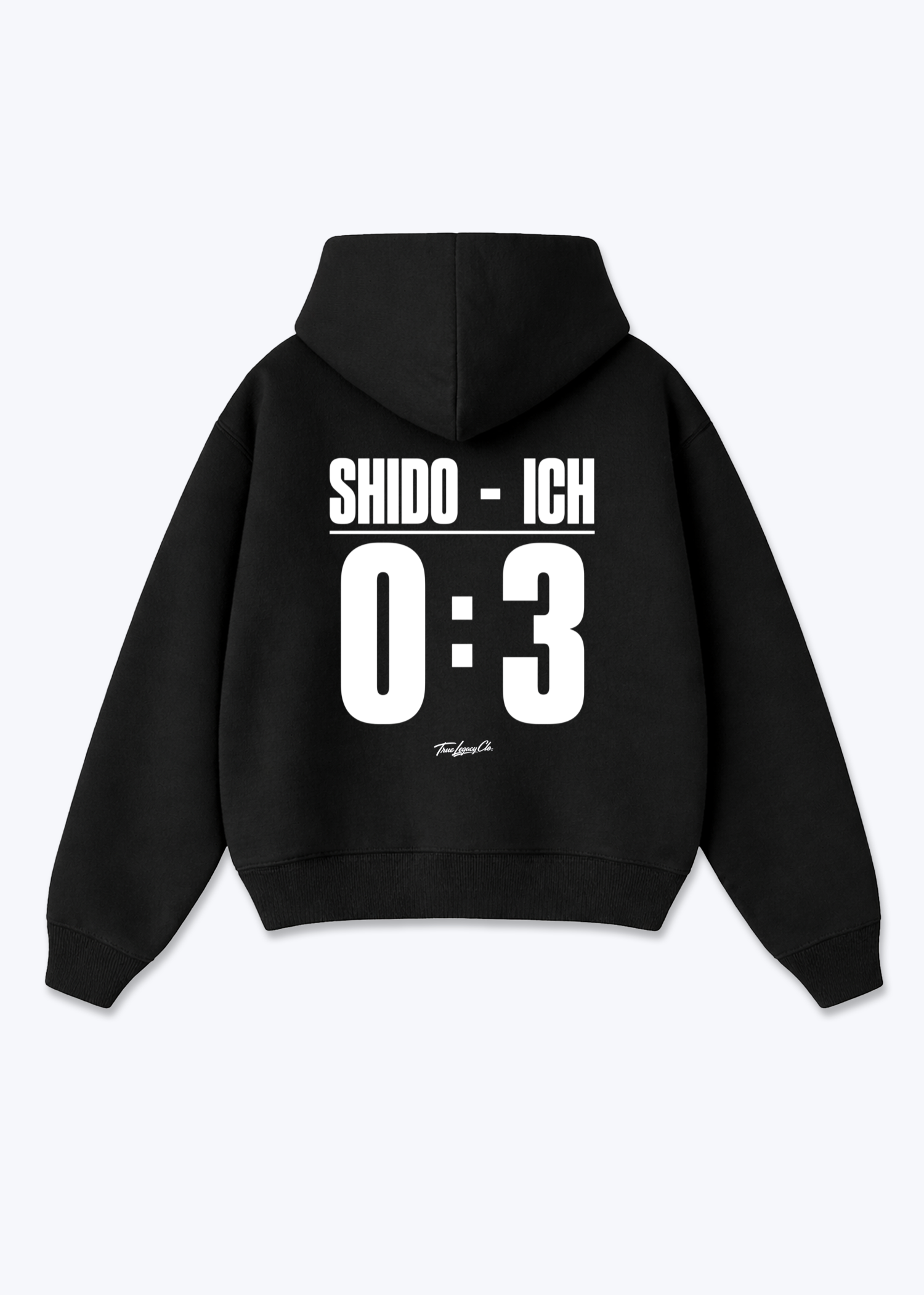 SHIDO VS ICH - Oversized Hoodie - Black Back (Designed)