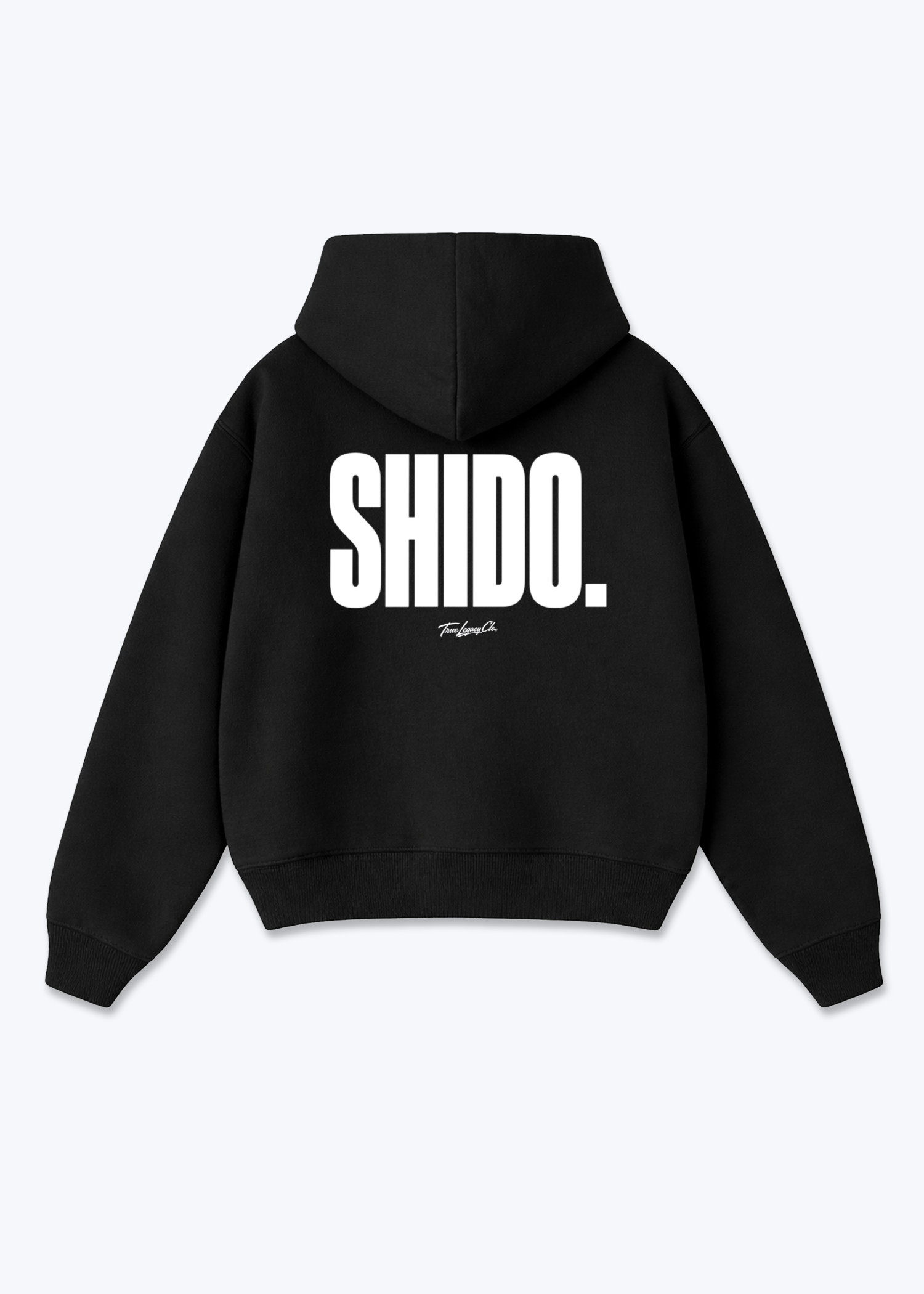 SHIDO. - Oversized Hoodie - Black Back (Designed)