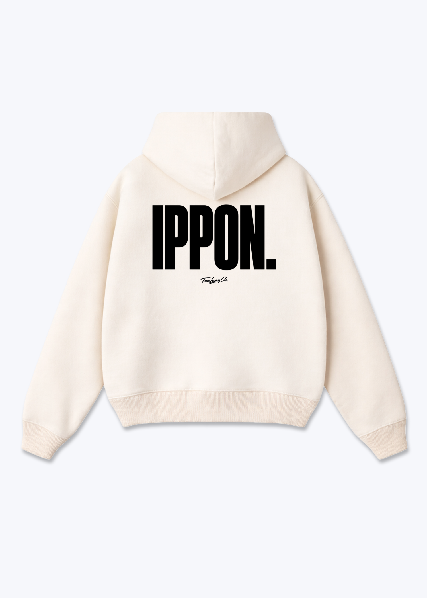IPPON. - Oversized Hoodie - Beige Back (Designed)