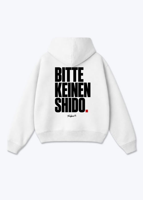 BITTE KEINEN SHIDO - Oversized Hoodie - White Back (Designed)