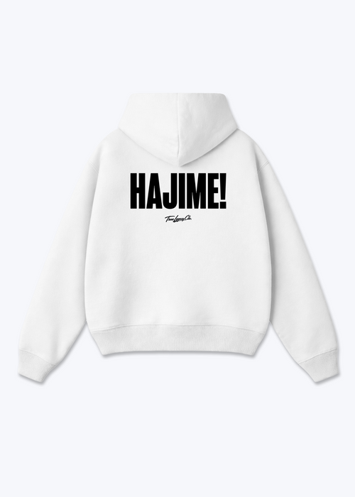 HAJIME - Oversized Hoodie - White Back (Designed)