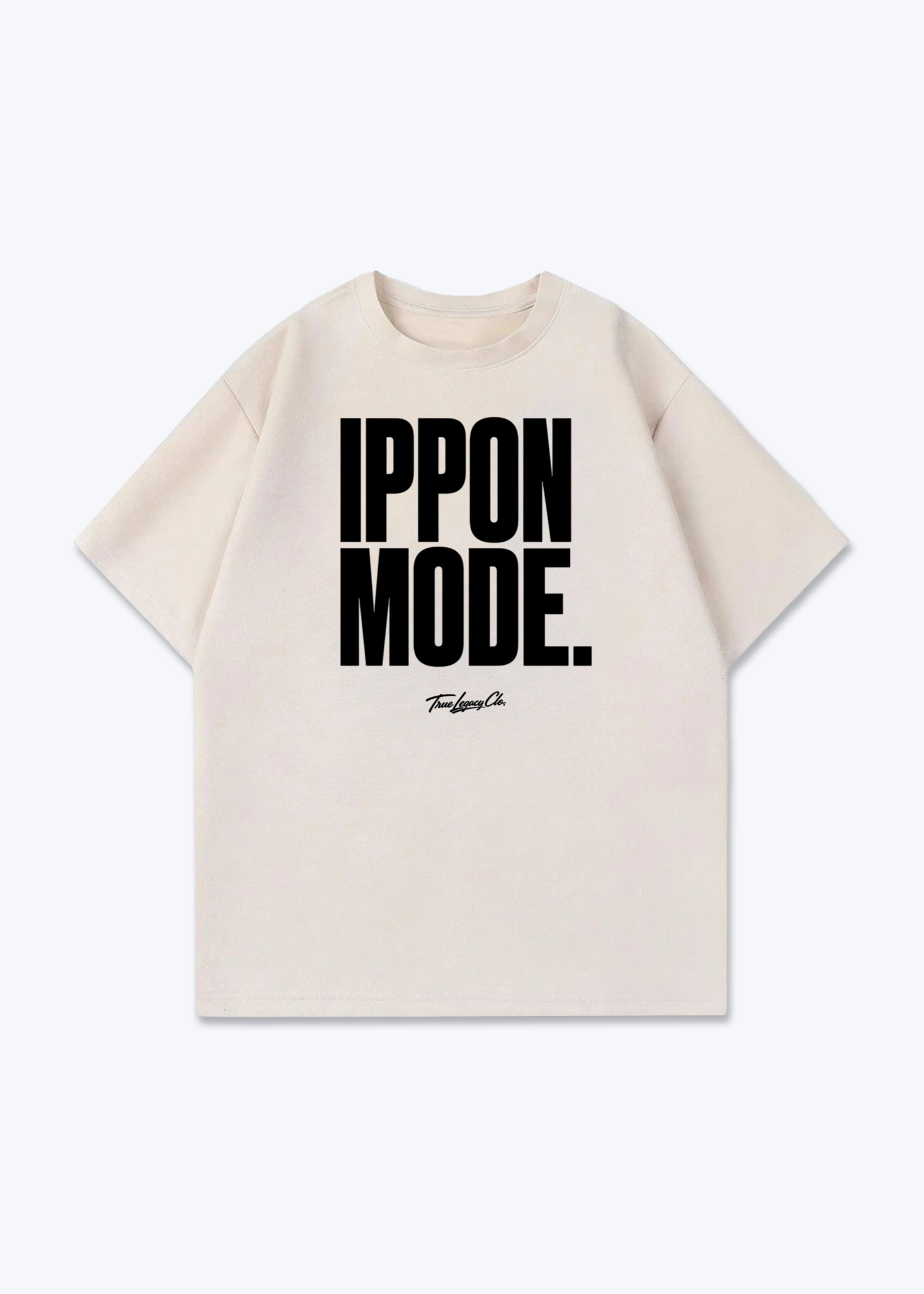 IPPON MODE - Oversized Shirt - Beige Front (Designed)