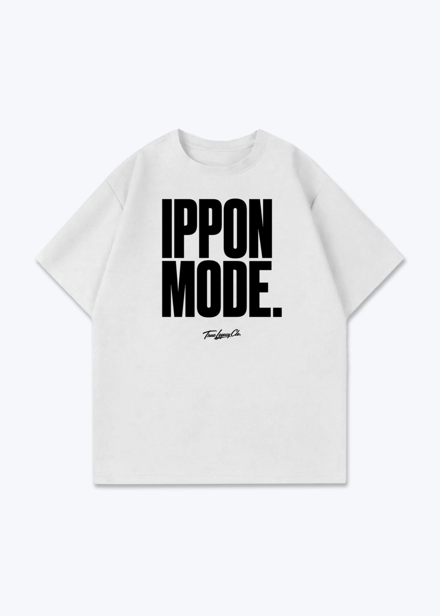 IPPON MODE - Oversized Shirt - White Front (Designed)