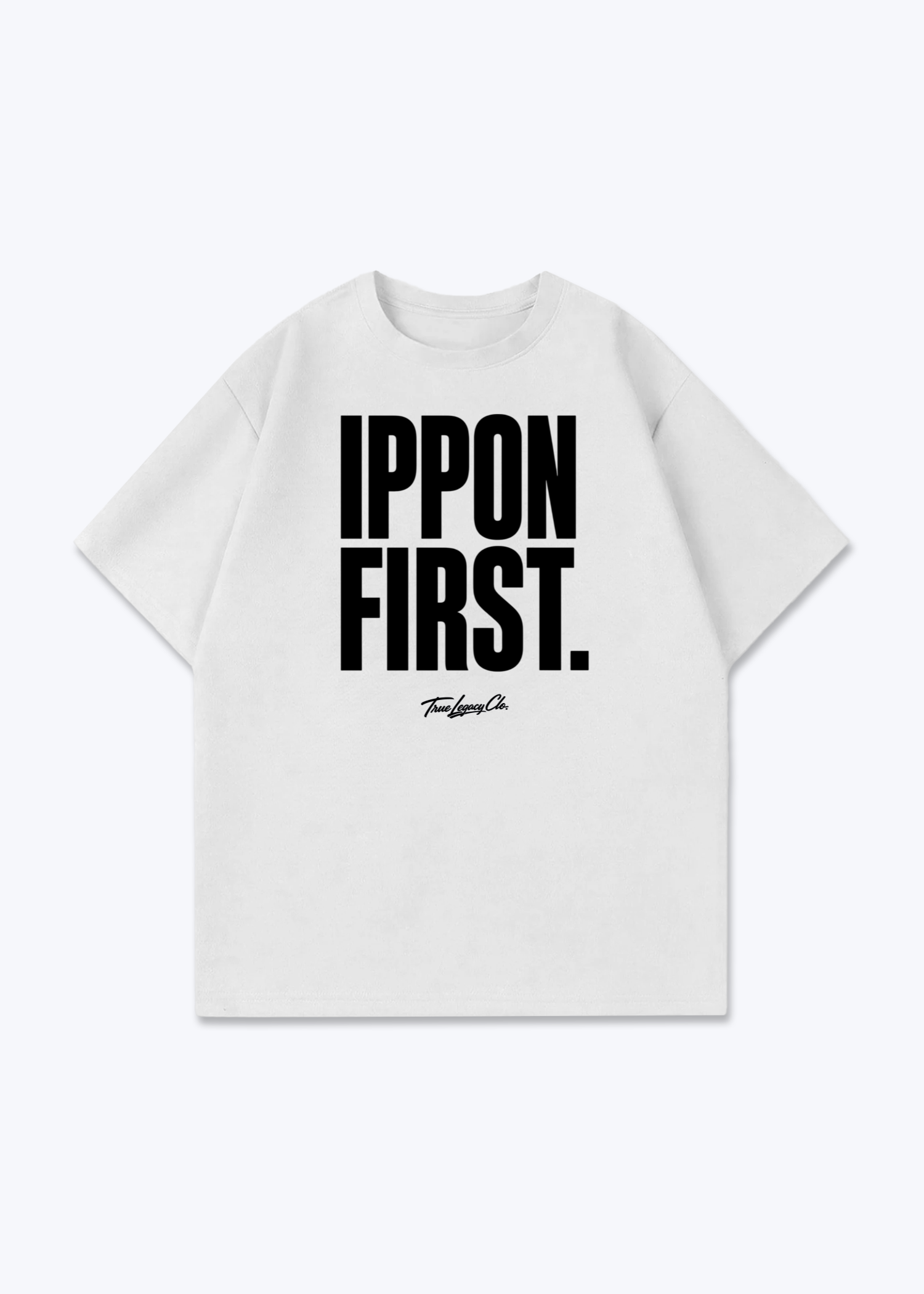 IPPON FIRST - Oversized Shirt - White Front (Designed)