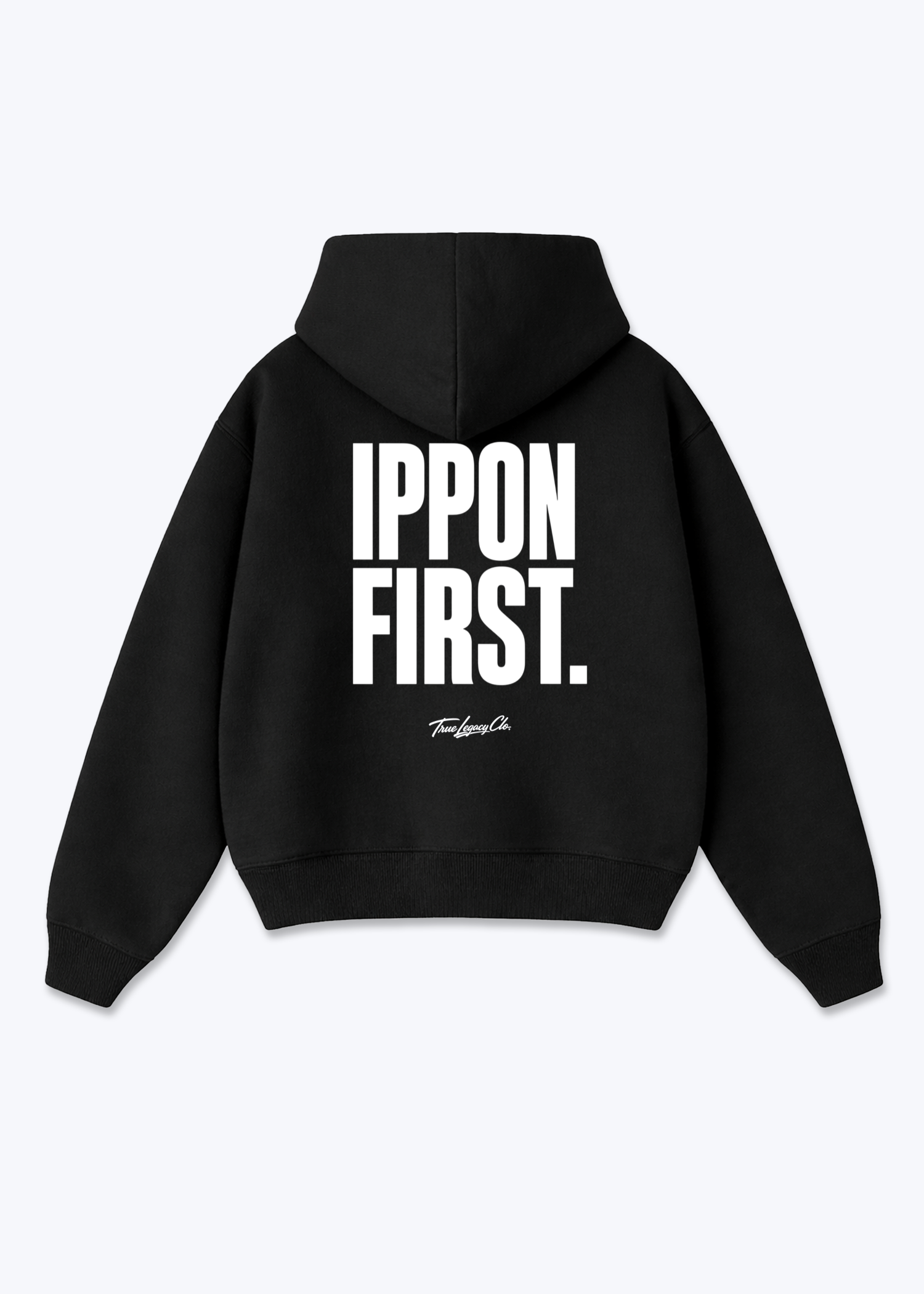 IPPON FIRST - Oversized Hoodie - Black Back (Designed)
