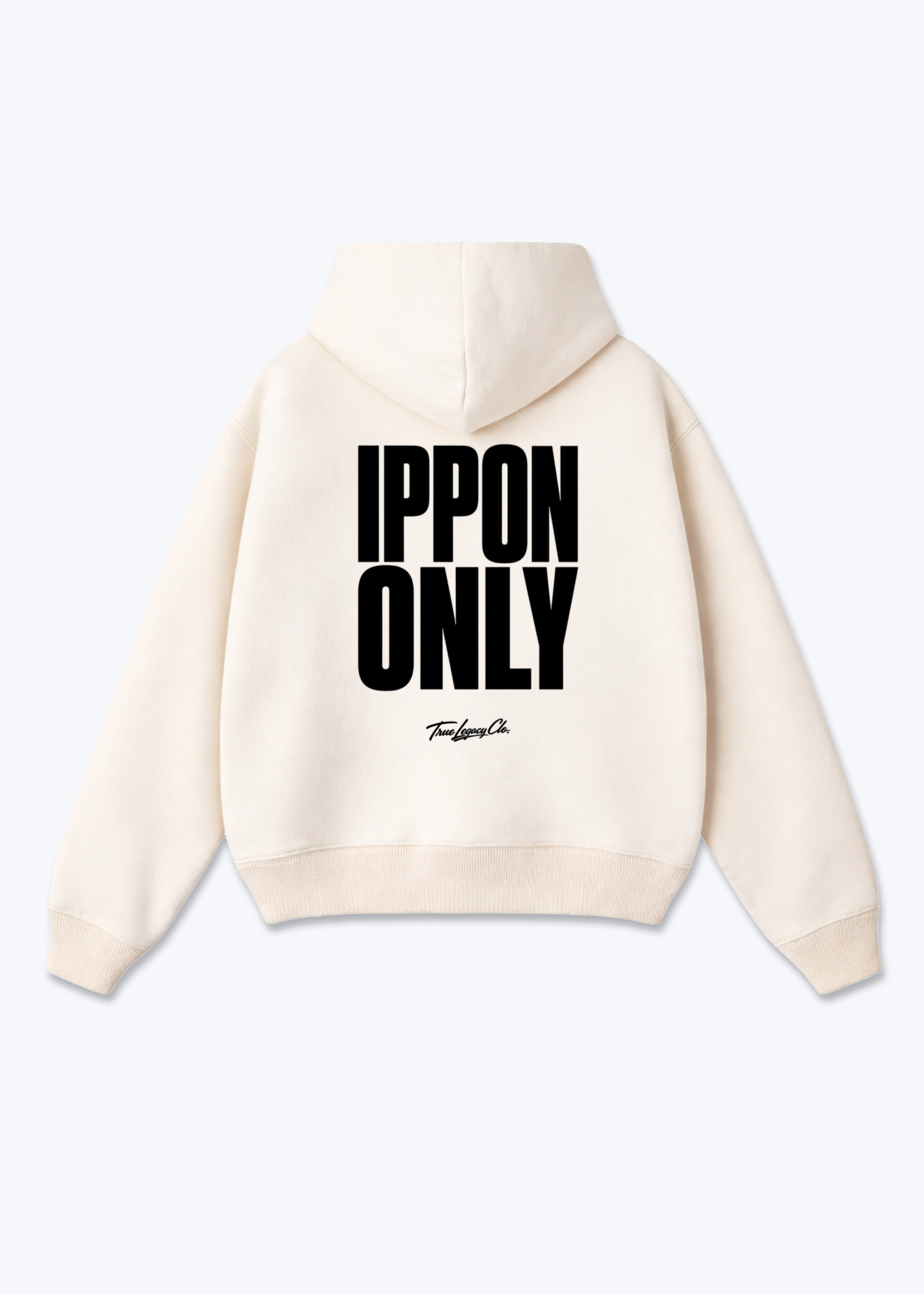 IPPON ONLY - Oversized Hoodie - Beige Back (Designed)