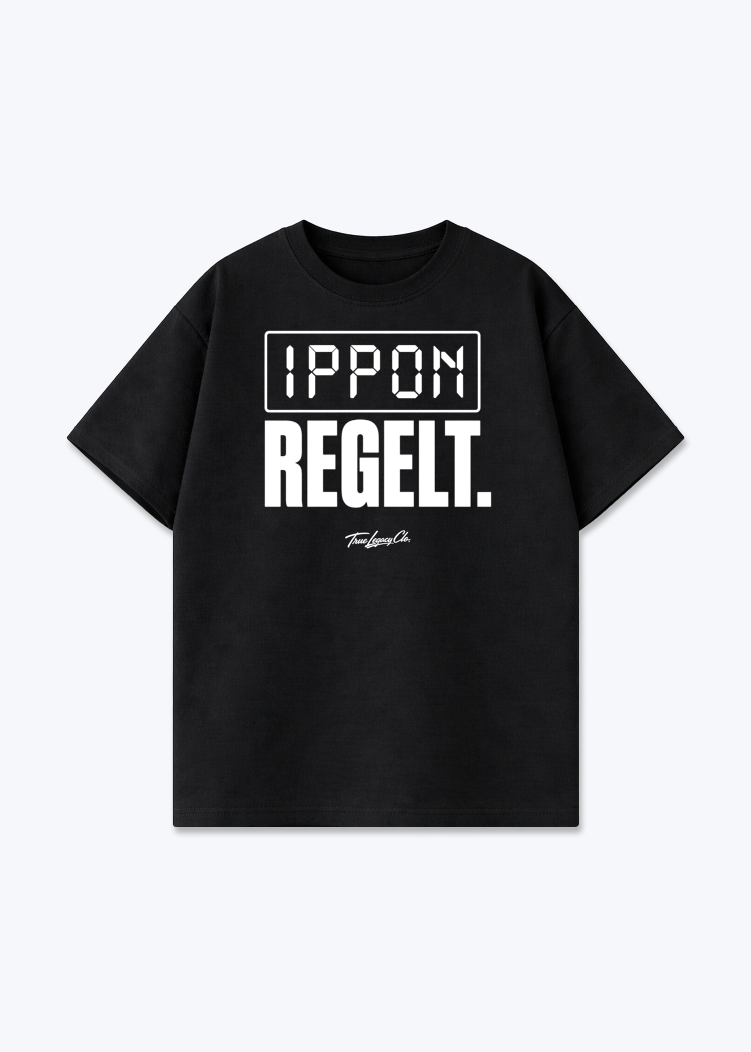 IPPON REGELT. | SCOREBOARD - Oversized Shirt - Black Front (Designed)