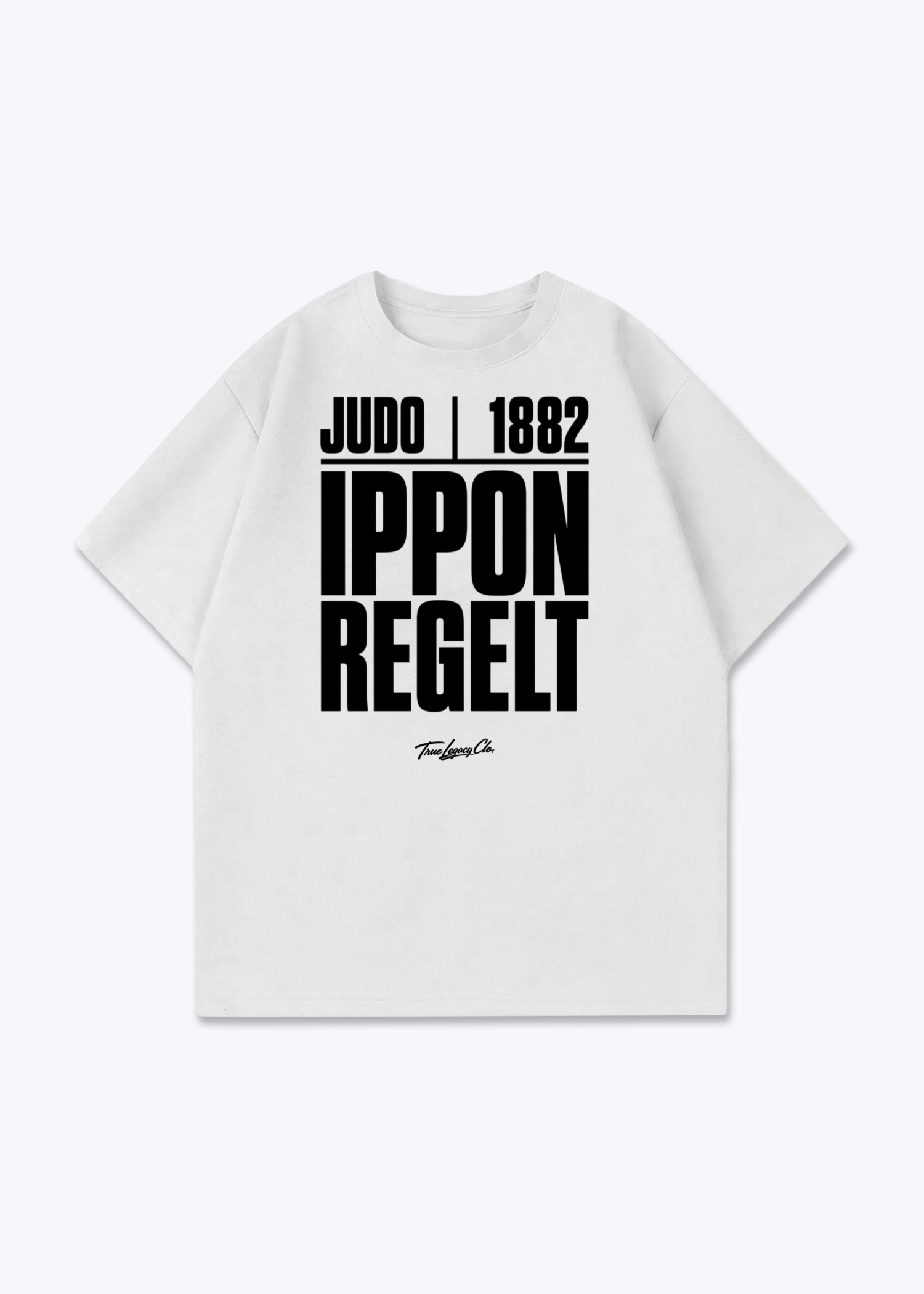 IPPON REGELT. | 1882 - Oversized Shirt - White Front (Designed)