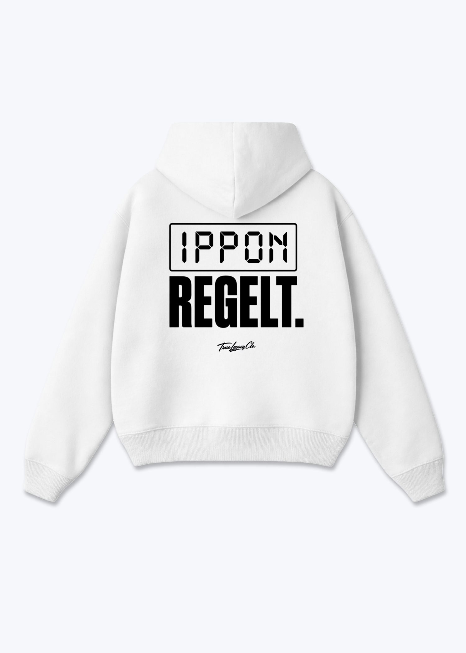 IPPON REGELT. | SCOREBOARD - Oversized Hoodie - White Back (Designed)