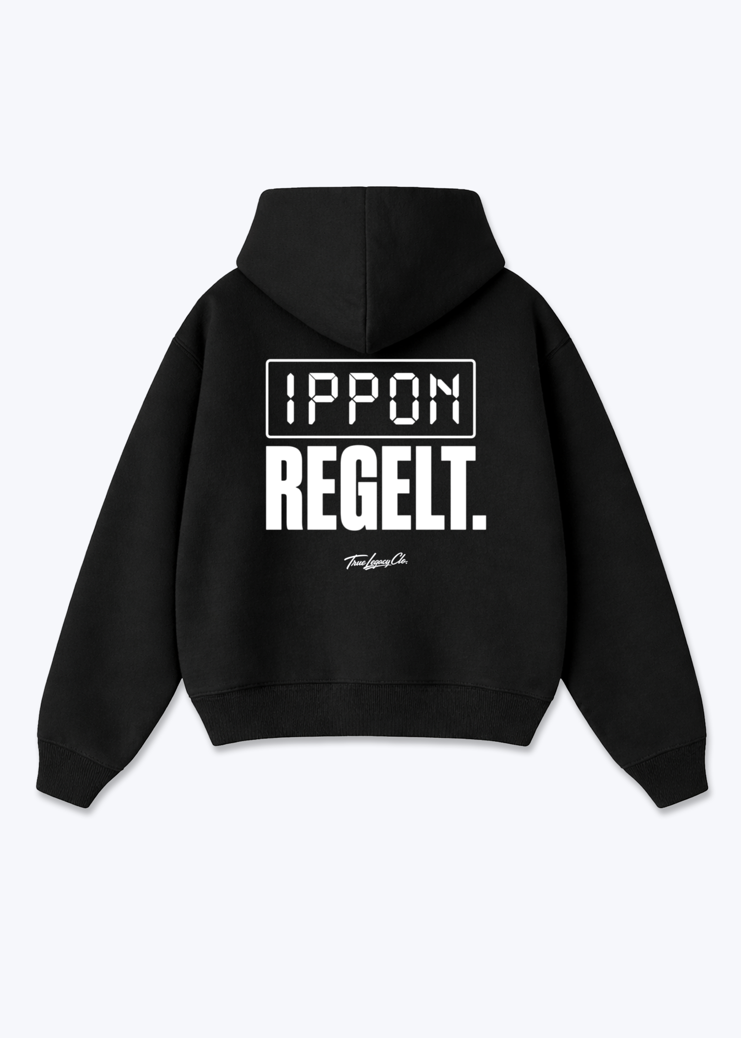 IPPON REGELT. | SCOREBOARD - Oversized Hoodie - Black Back (Designed)