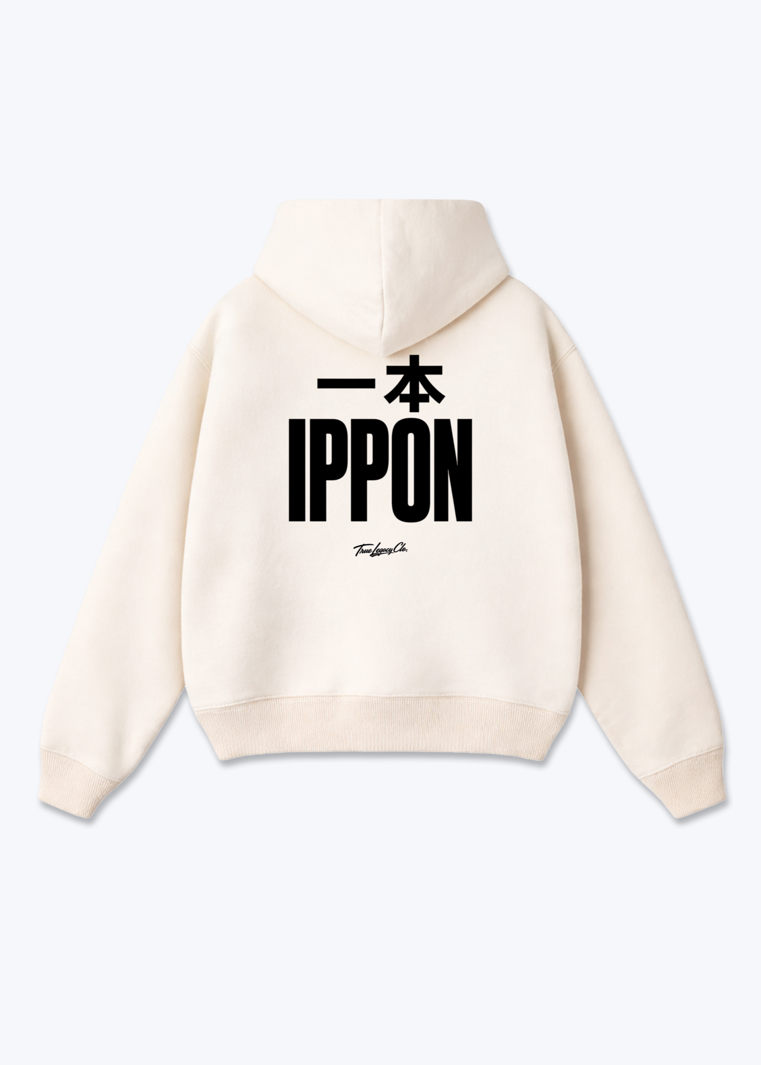 IPPON | CLASSIC - Oversized Hoodie - Beige Back (Designed)