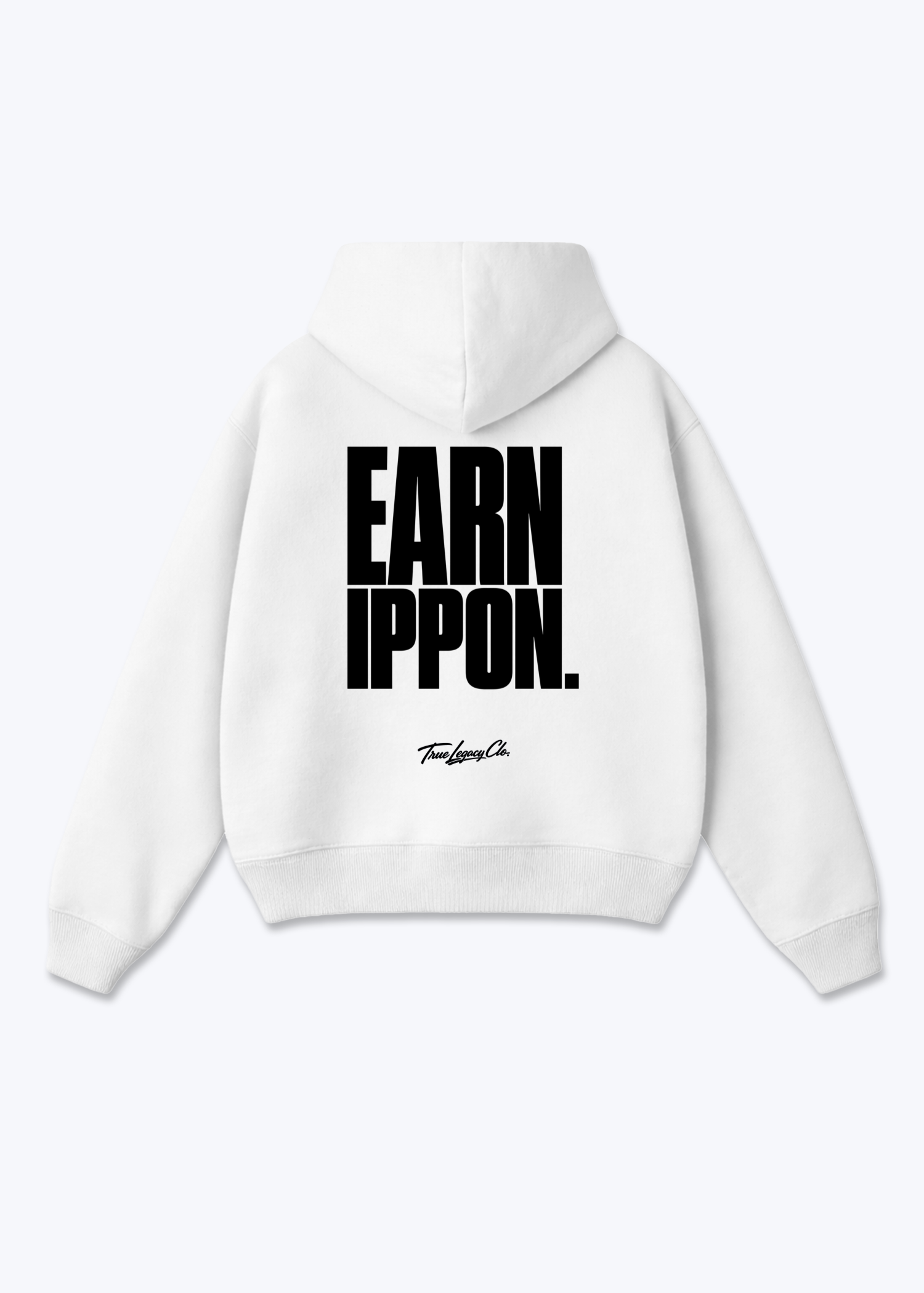 EARN IPPON - Oversized Hoodie - White Back (Designed)