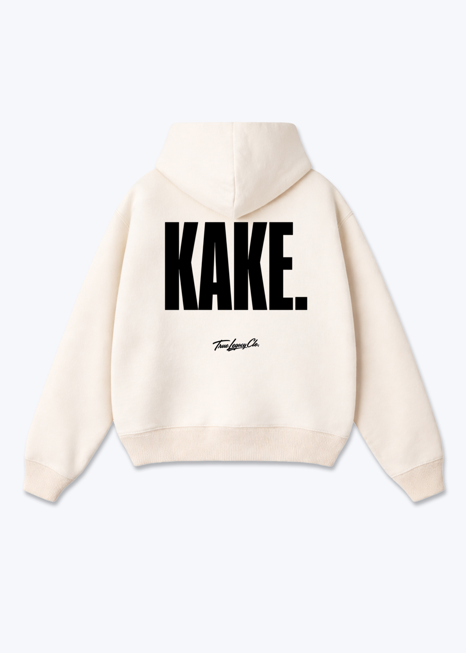 KAKE - Oversized Hoodie - Beige Back (Designed)