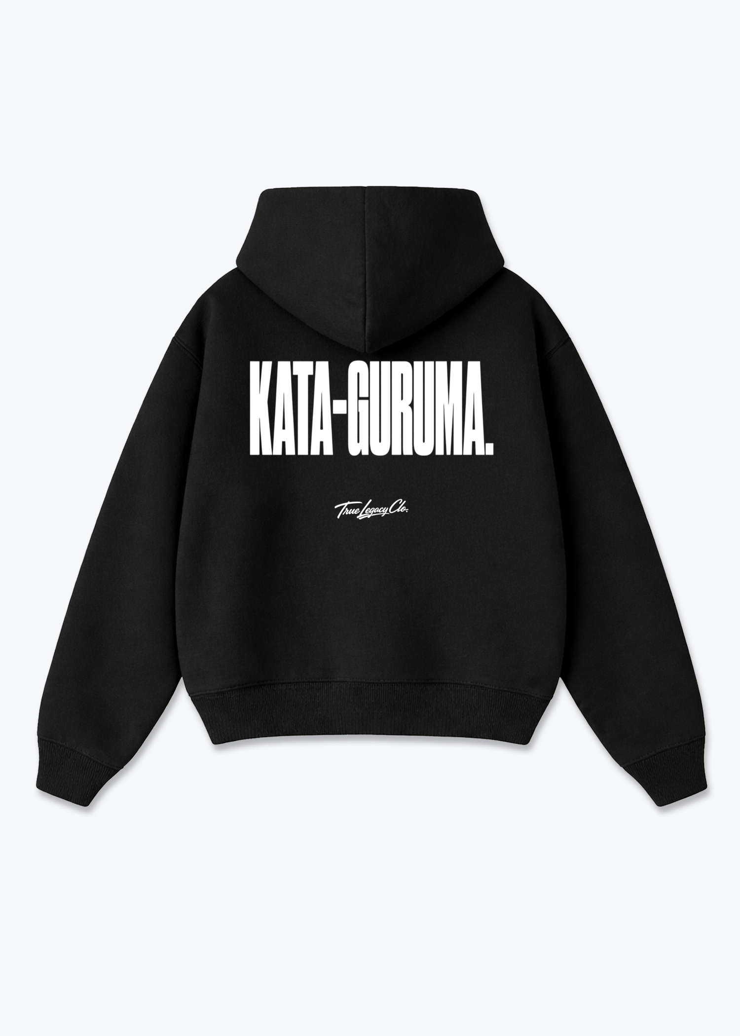 KATA GURUMA - Oversized Hoodie - Black Back (Designed)