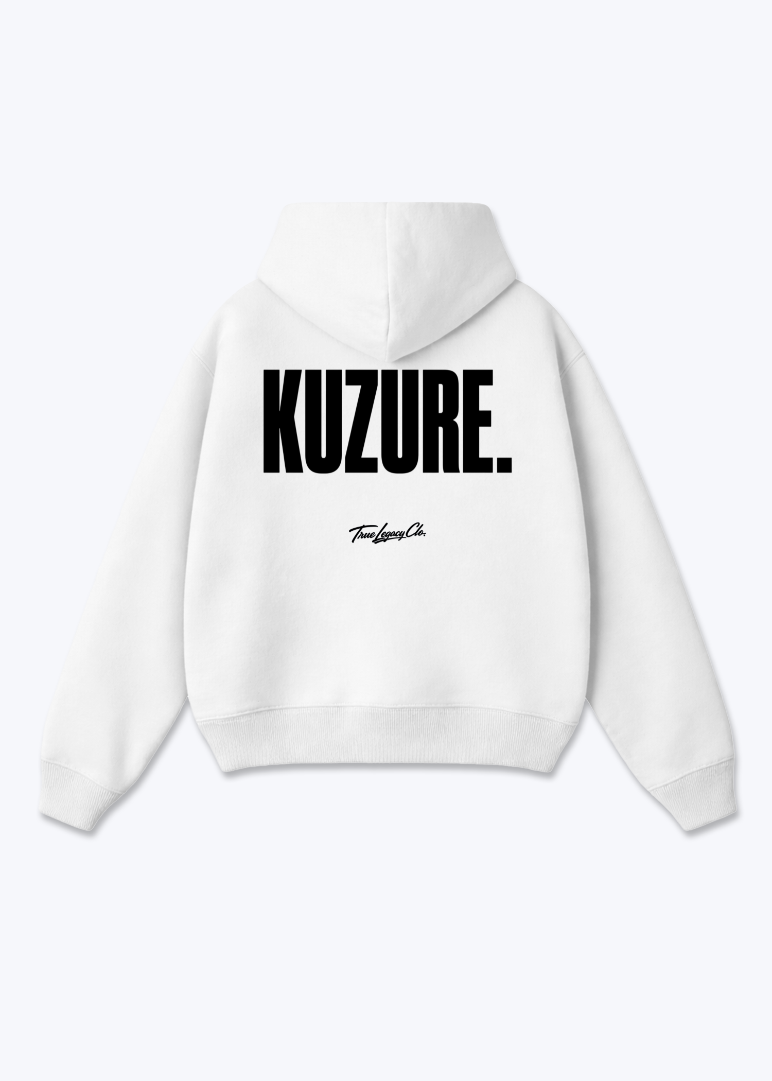KUZURE - Oversized Hoodie - White Back (Designed)