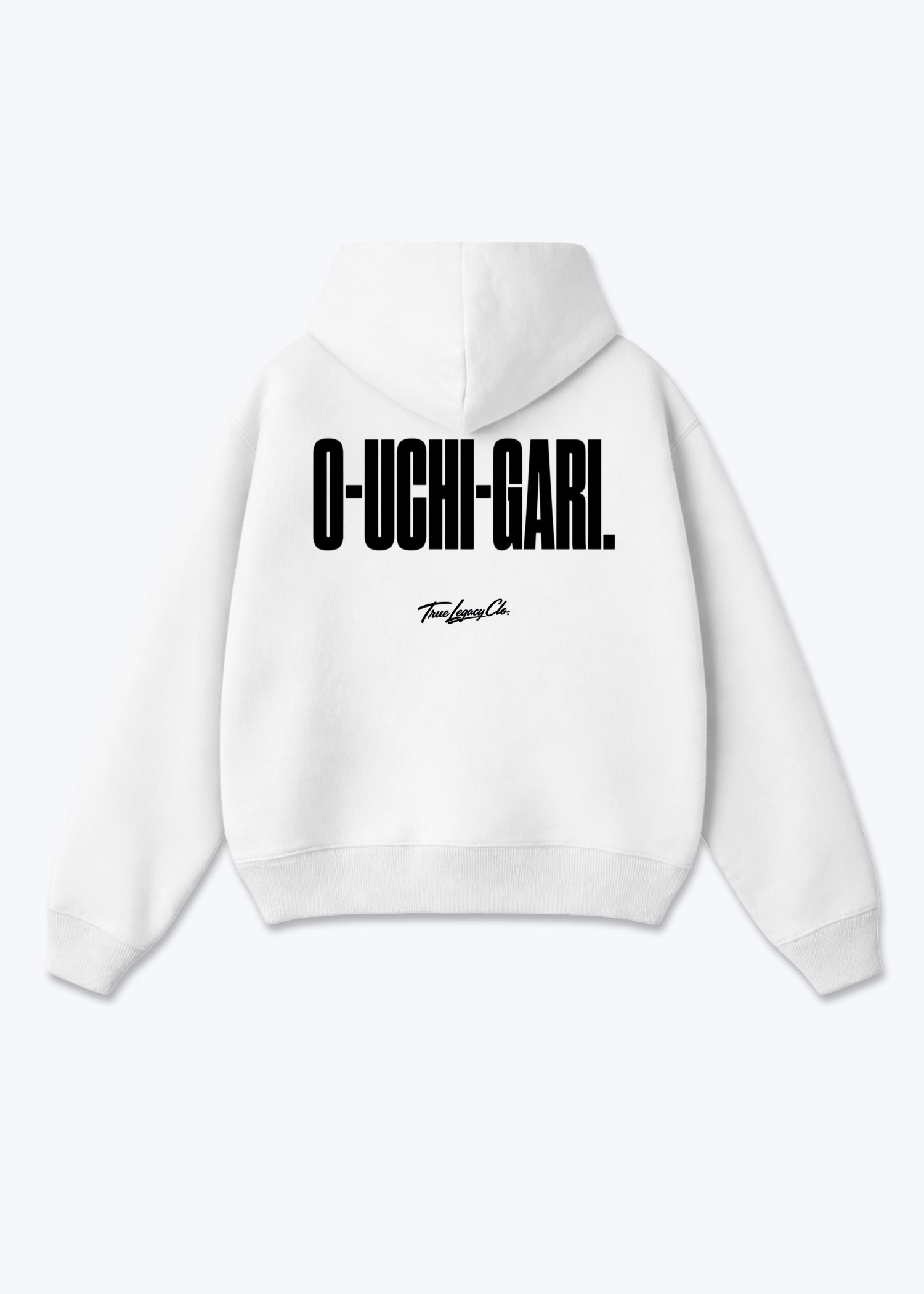 O-UCHI-GARI - Oversized Hoodie - White Back (Designed)
