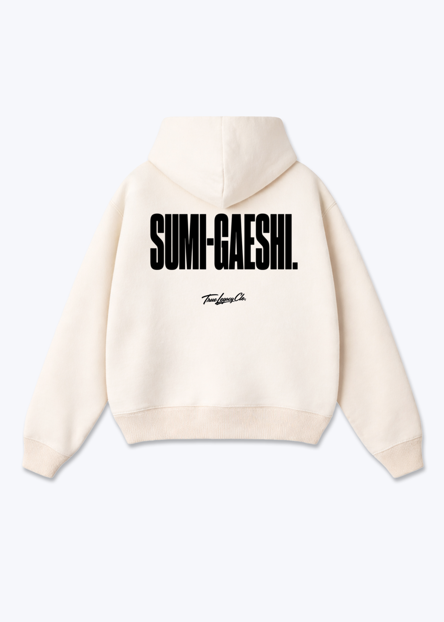 SUMI-GAESHI - Oversized Hoodie - Beige Back (Designed)