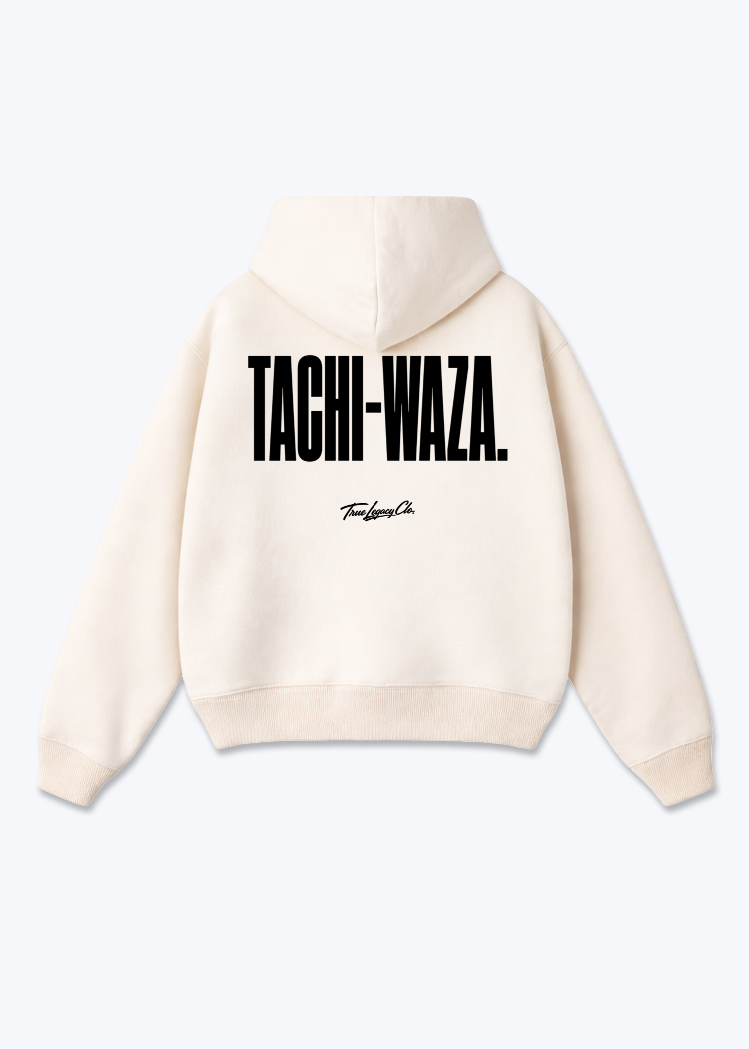 TACHI-WAZA - Oversized Hoodie - Beige Back (Designed)