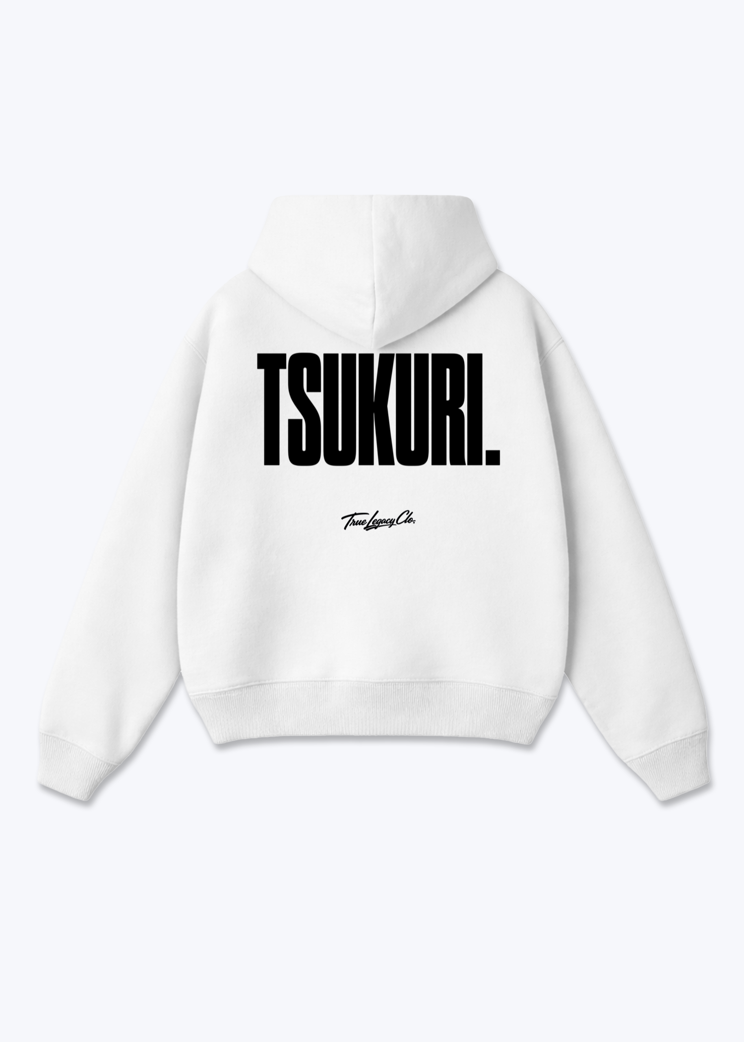 TSUKURI - Oversized Hoodie - White Back (Designed)