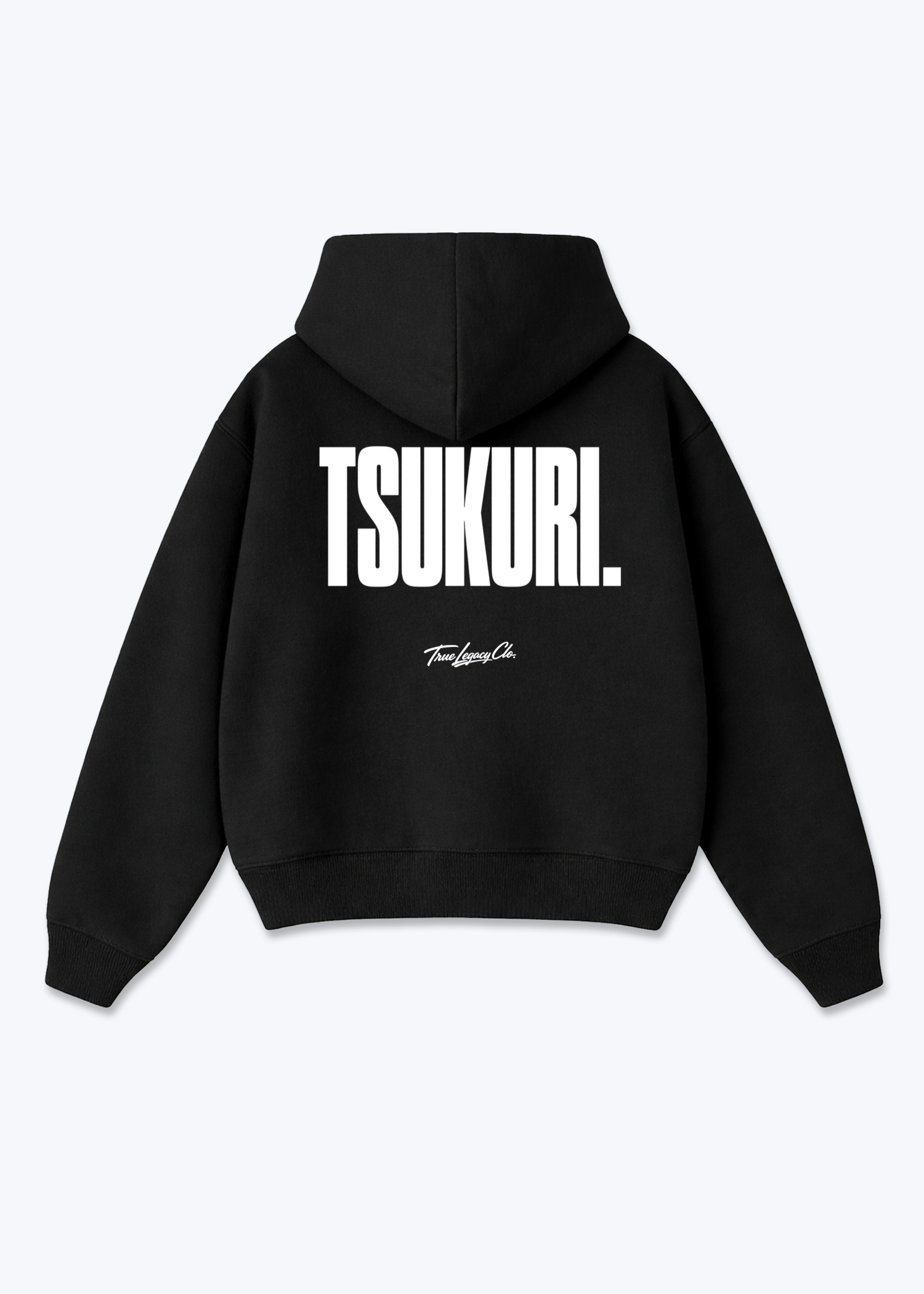 TSUKURI - Oversized Hoodie - Black Back (Designed)