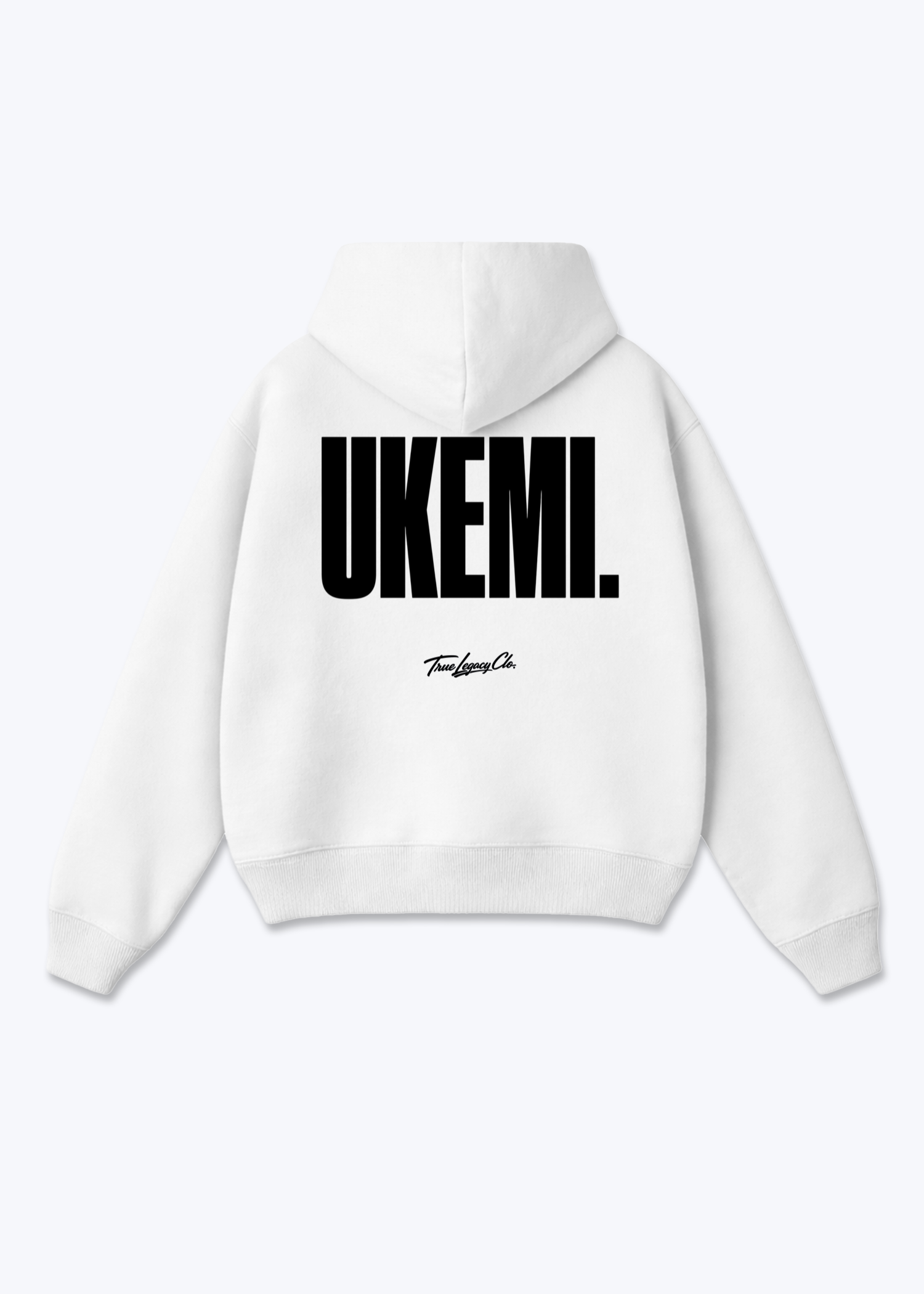 UKEMI - Oversized Hoodie - White Back (Designed)