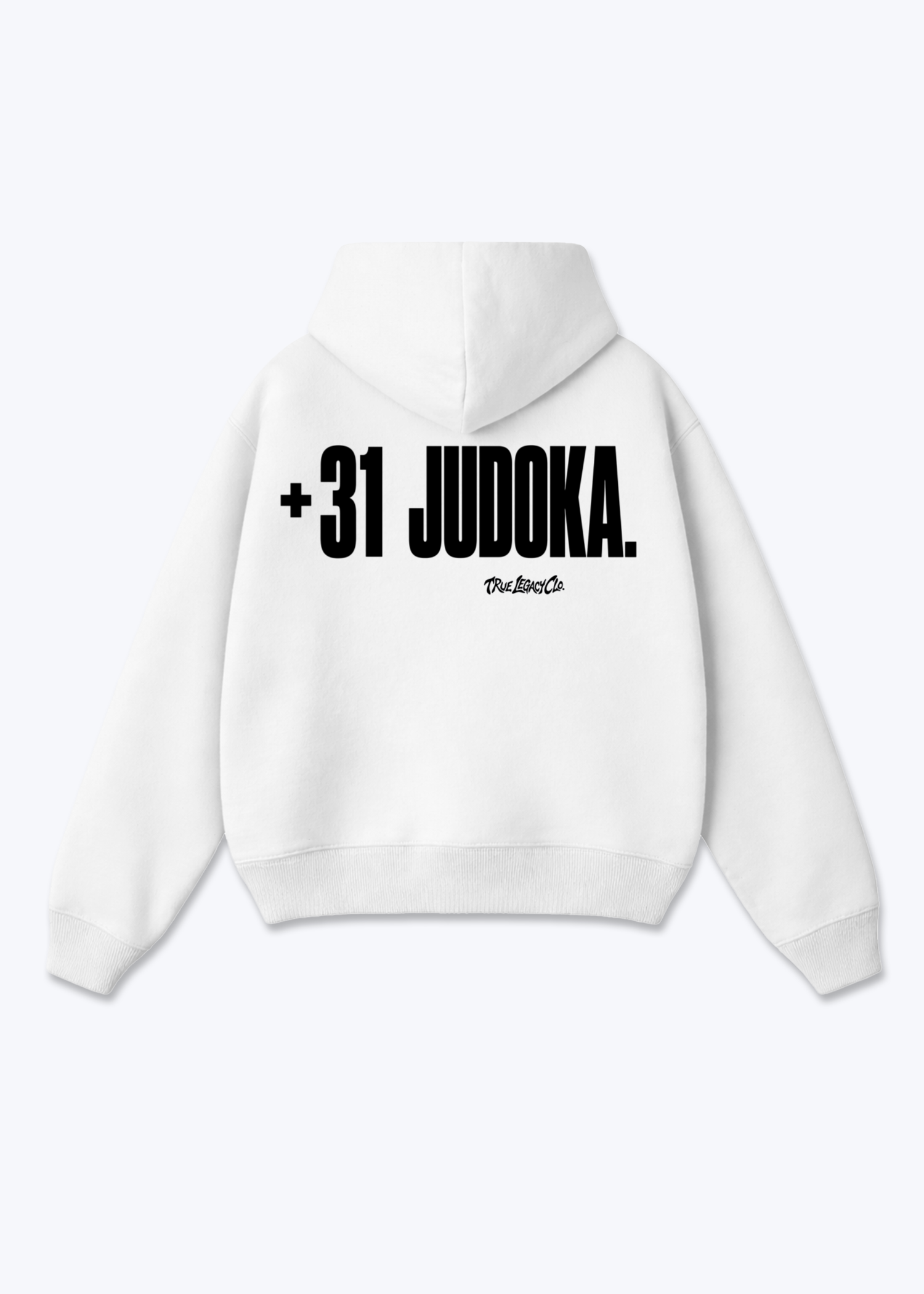 '+31 JUDOKA (NL) - Oversized Hoodie - White Back (Designed)