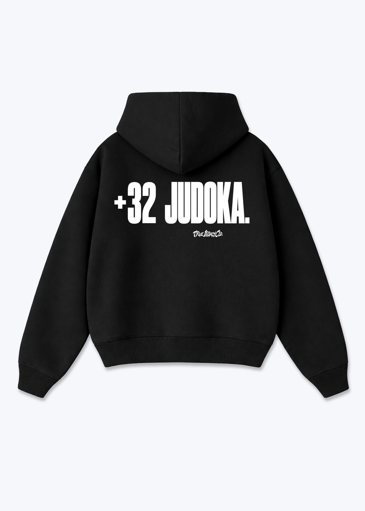'+32 JUDOKA (BE) - Oversized Hoodie - Black Back (Designed)